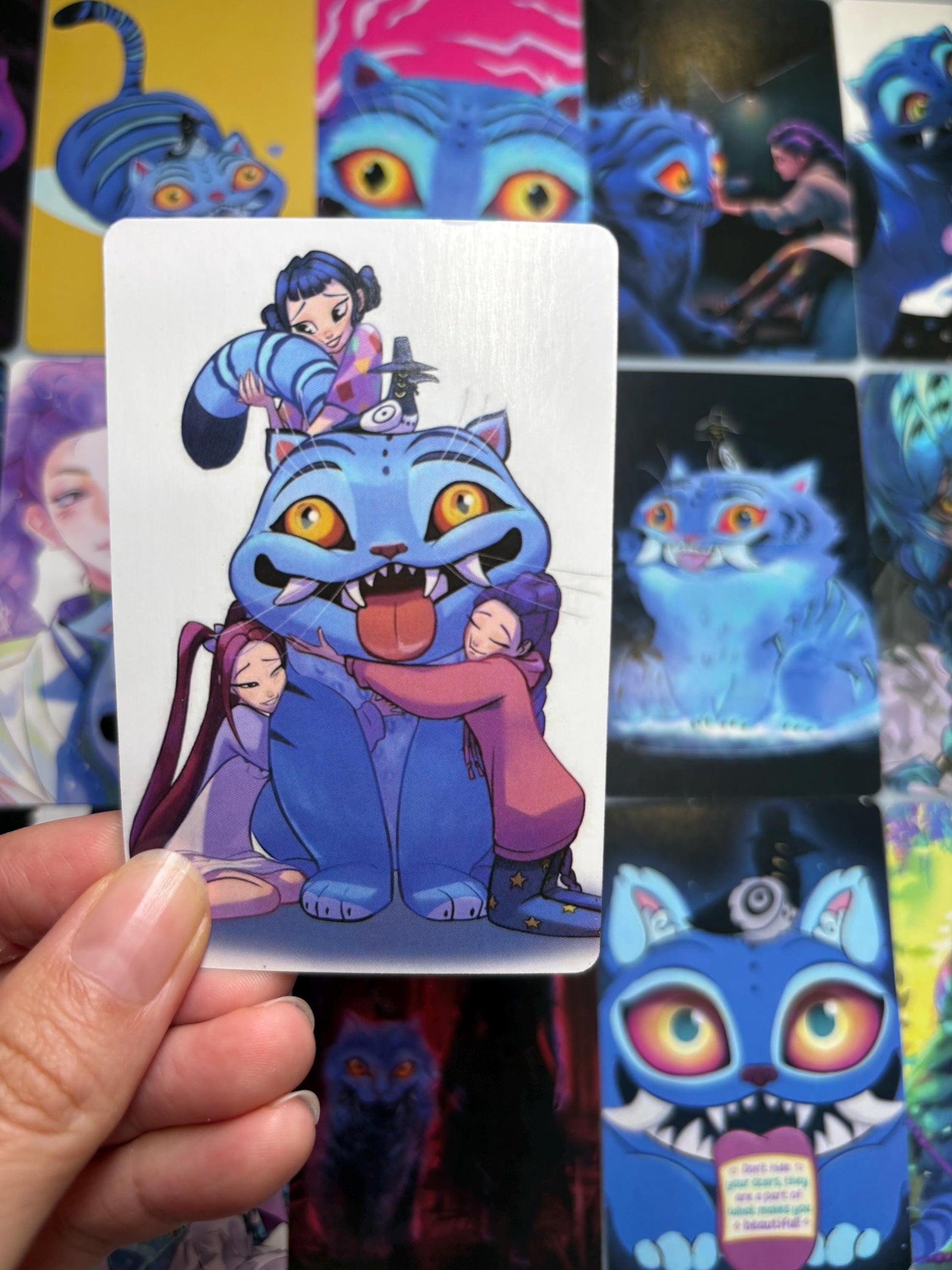 Derpy Tiger 55pc lomo cards fan made photocards kpop demon hunters gift