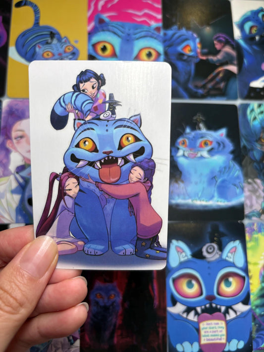 Derpy Tiger 55pc lomo cards fan made photocards kpop demon hunters gift