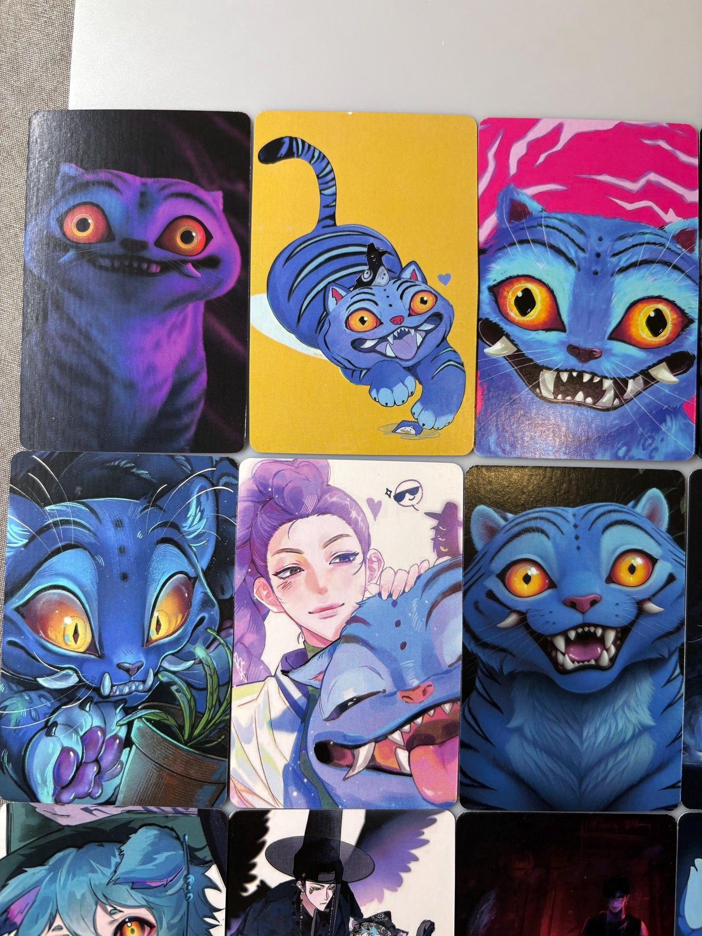 Derpy Tiger 55pc lomo cards fan made photocards kpop demon hunters gift