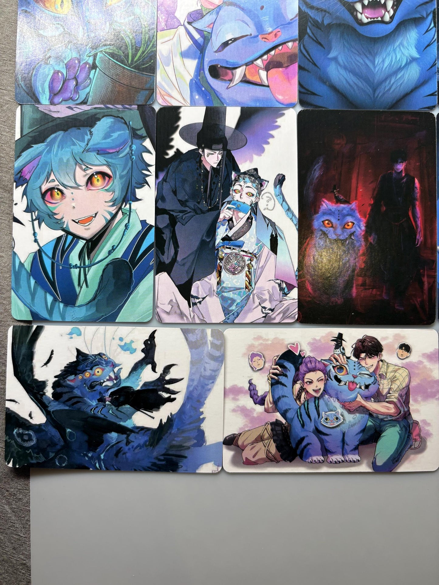 Derpy Tiger 55pc lomo cards fan made photocards kpop demon hunters gift