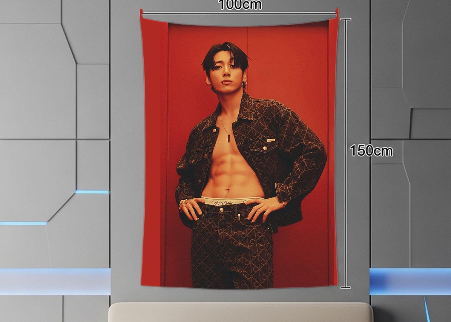 Jungkook Hanging Tapestry | Bantan Boys | Personalized Wall Art | Polyester Fabric | Ship Flag Banner