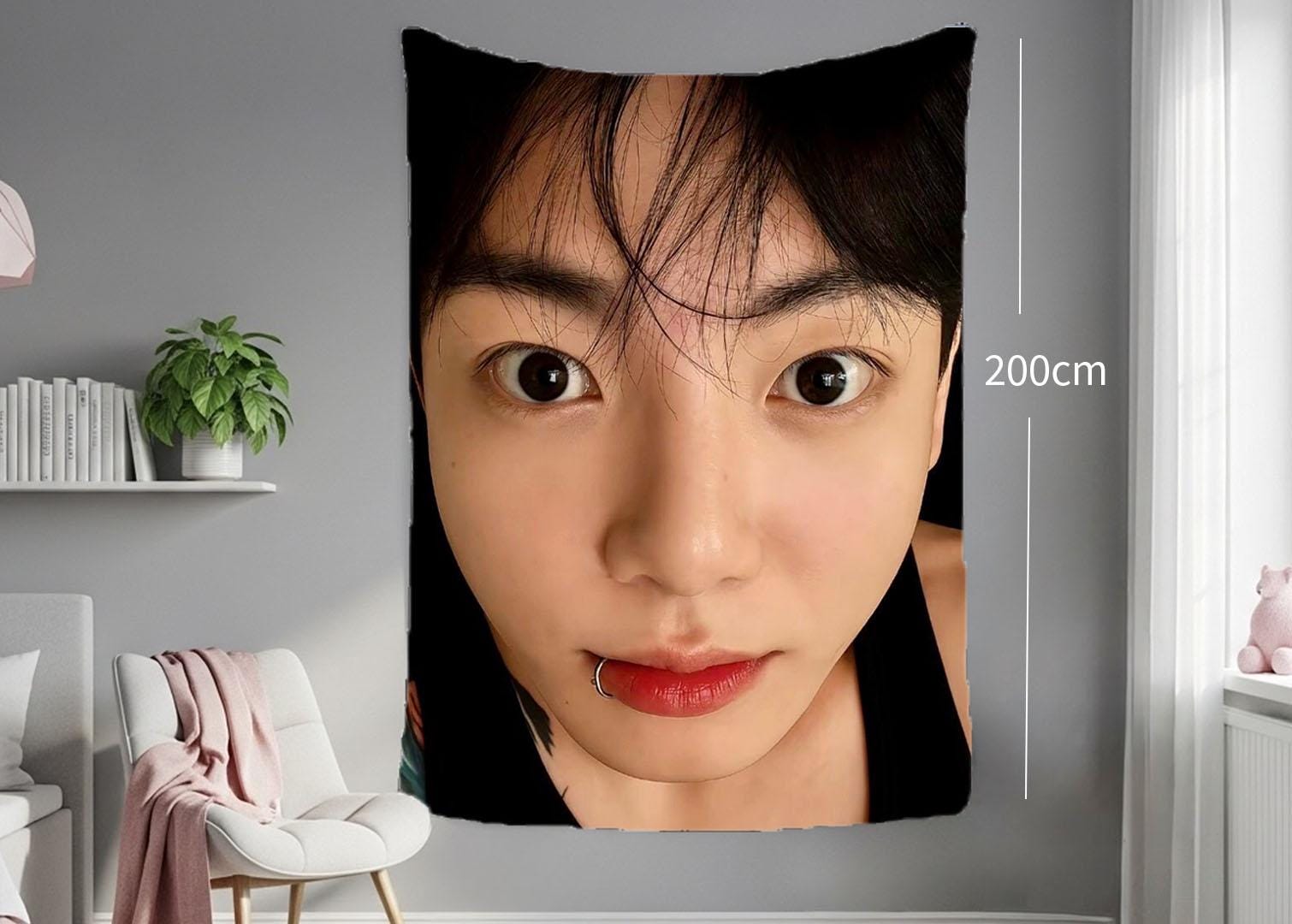 TaeHyung Hanging Tapestry | Bangtan Boys | Personalized Wall Art | Polyester Fabric | Ship Flag Banner