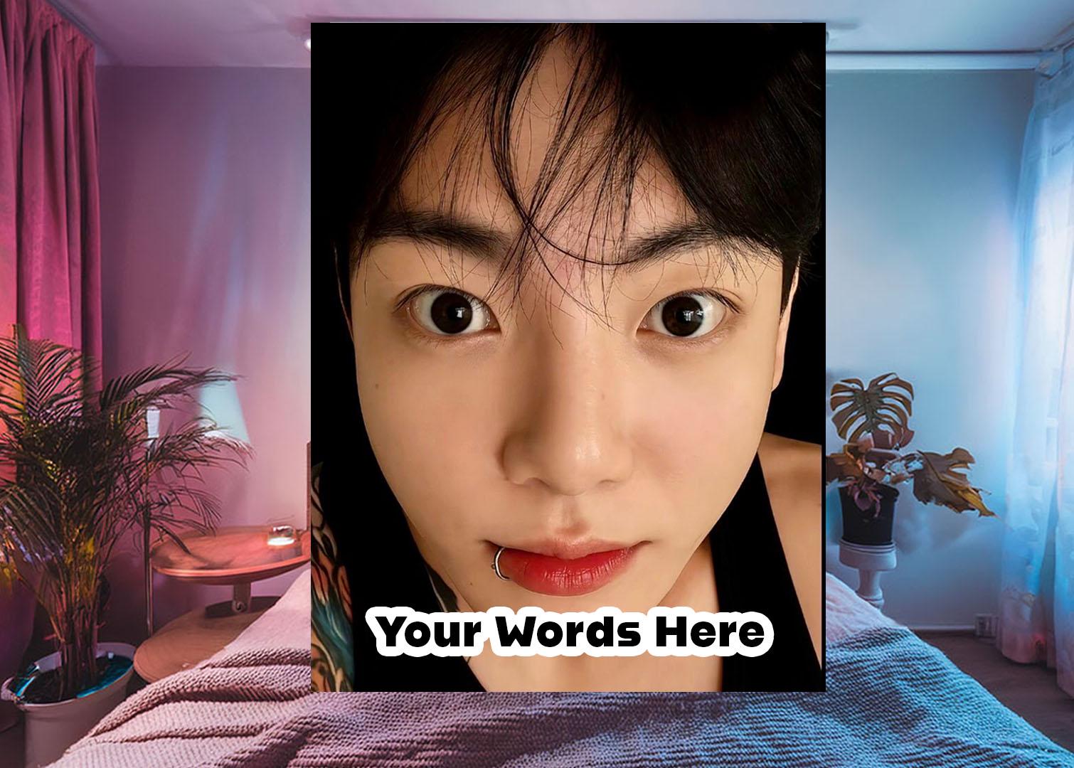 TaeHyung Hanging Tapestry | Bangtan Boys | Personalized Wall Art | Polyester Fabric | Ship Flag Banner