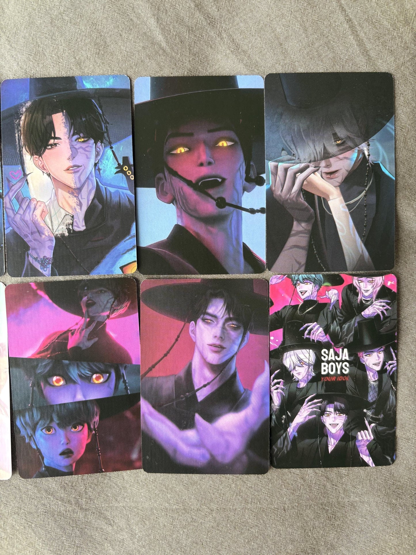 Saja Boys lomo cards (100pc) Kpop demon hunters soda pop virtual group Jinu Abs Romance Mistery Baby photocards