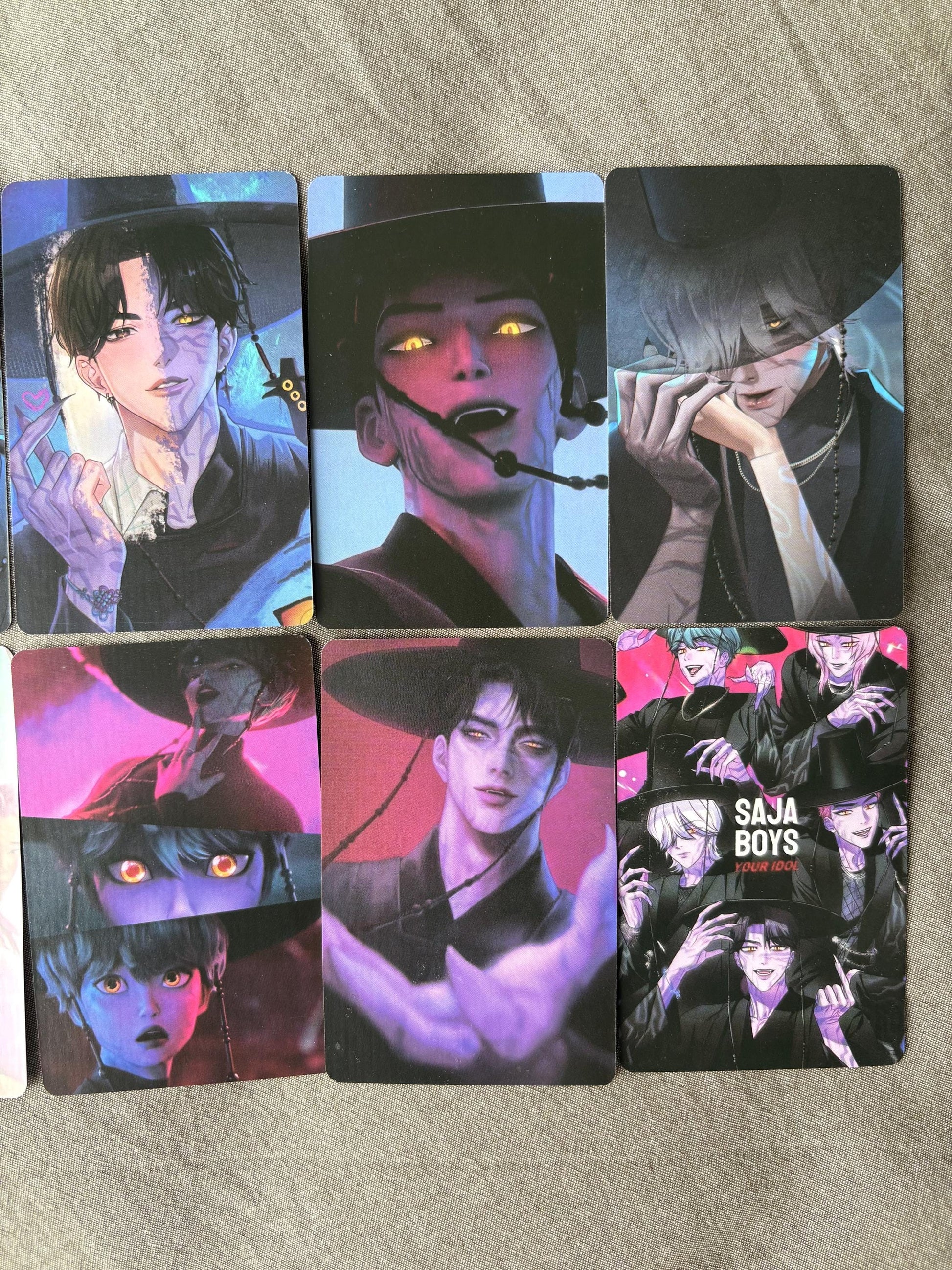 Saja Boys lomo cards (100pc) Kpop demon hunters soda pop virtual group Jinu Abs Romance Mistery Baby photocards