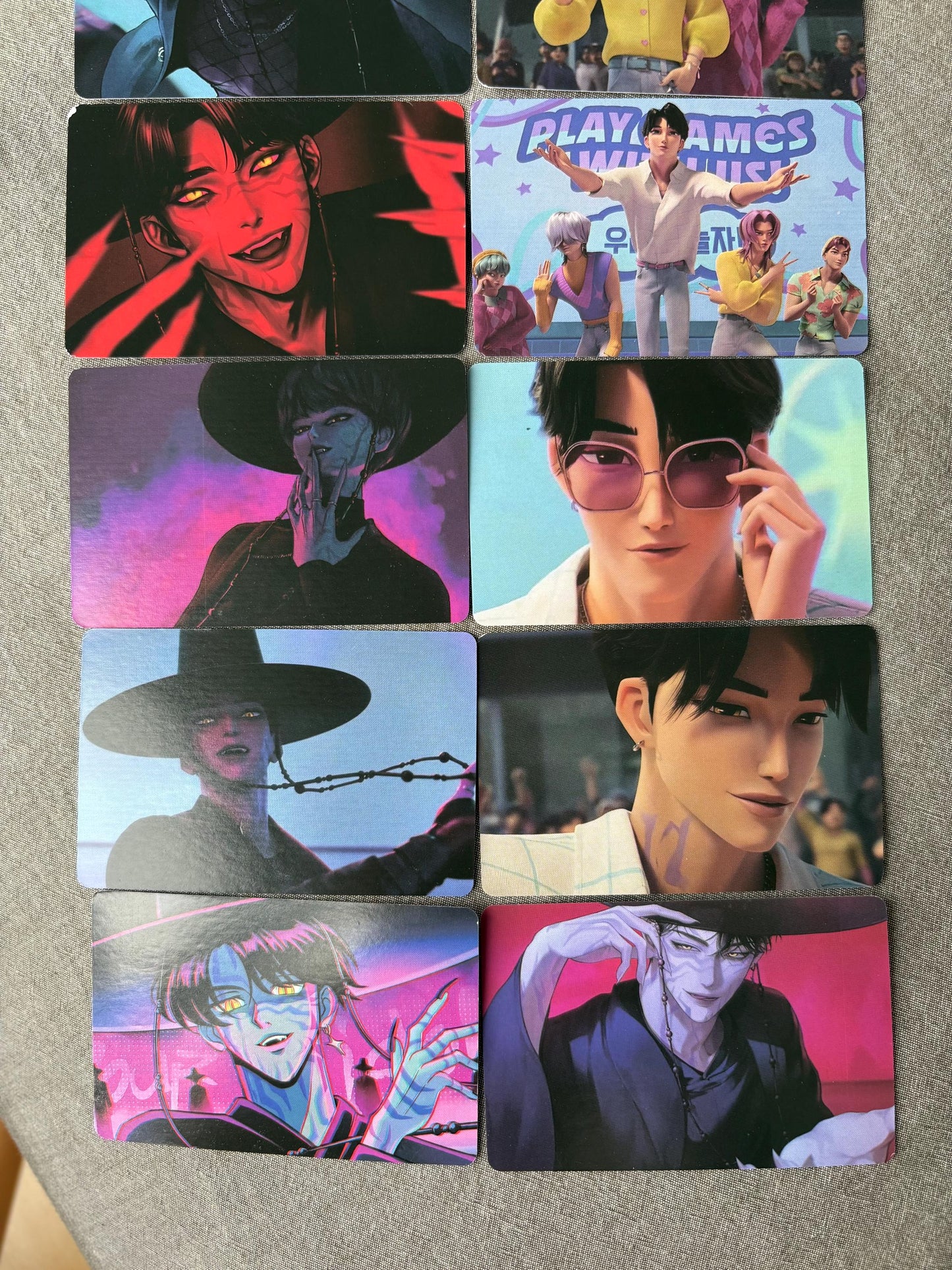 Saja Boys lomo cards (100pc) Kpop demon hunters soda pop virtual group Jinu Abs Romance Mistery Baby photocards