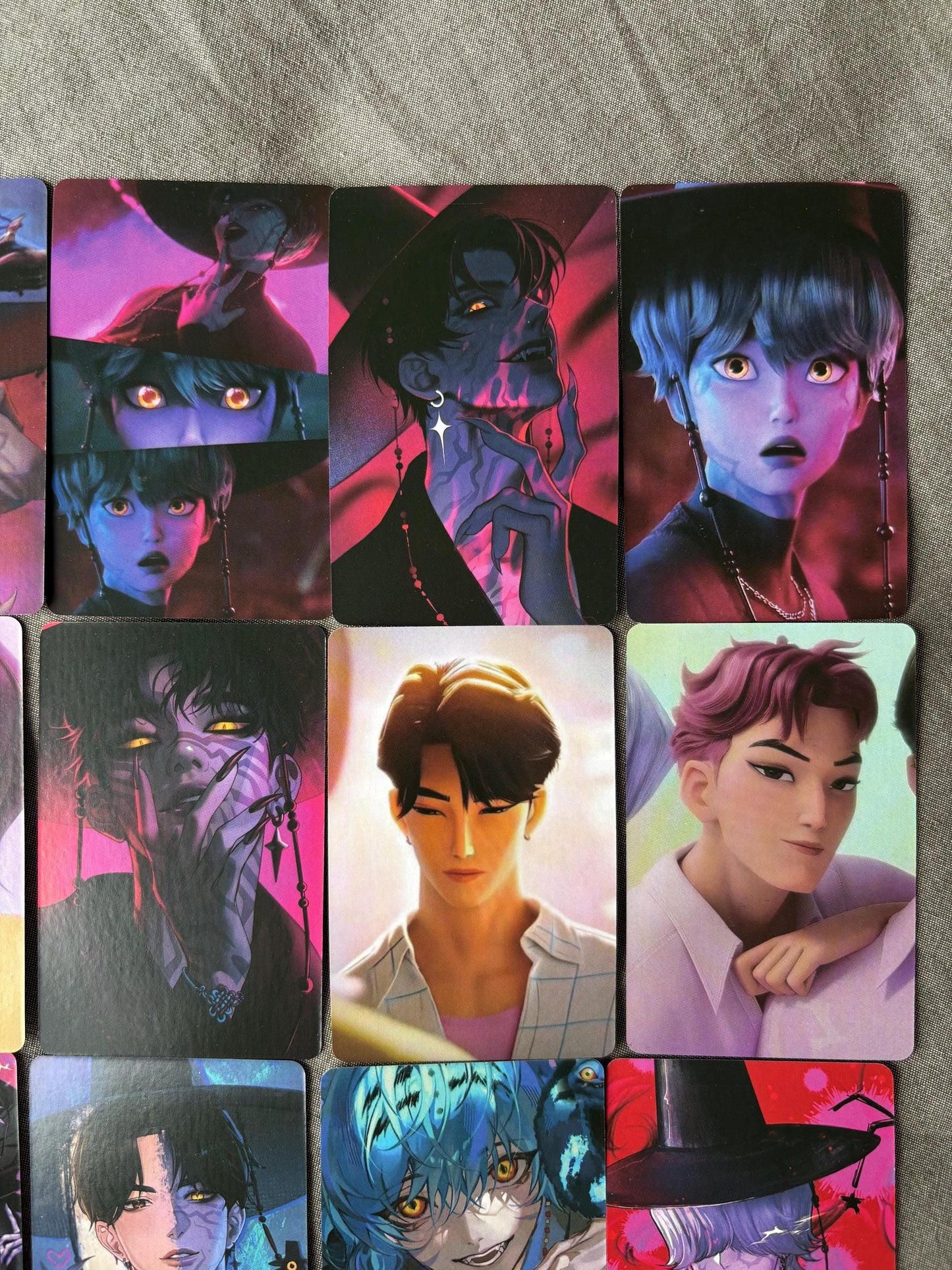 Saja Boys lomo cards (100pc) Kpop demon hunters soda pop virtual group Jinu Abs Romance Mistery Baby photocards