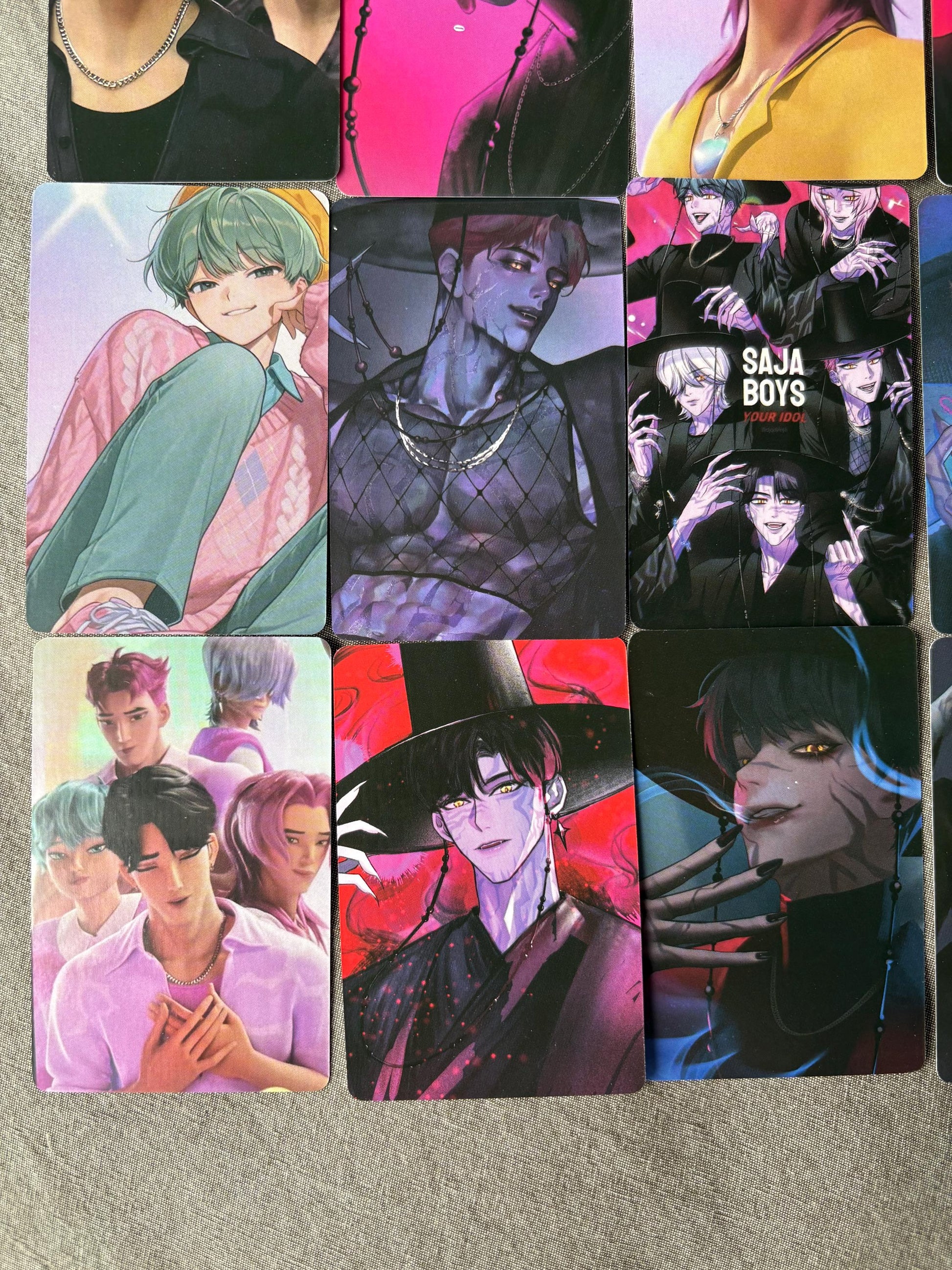 Saja Boys lomo cards (100pc) Kpop demon hunters soda pop virtual group Jinu Abs Romance Mistery Baby photocards