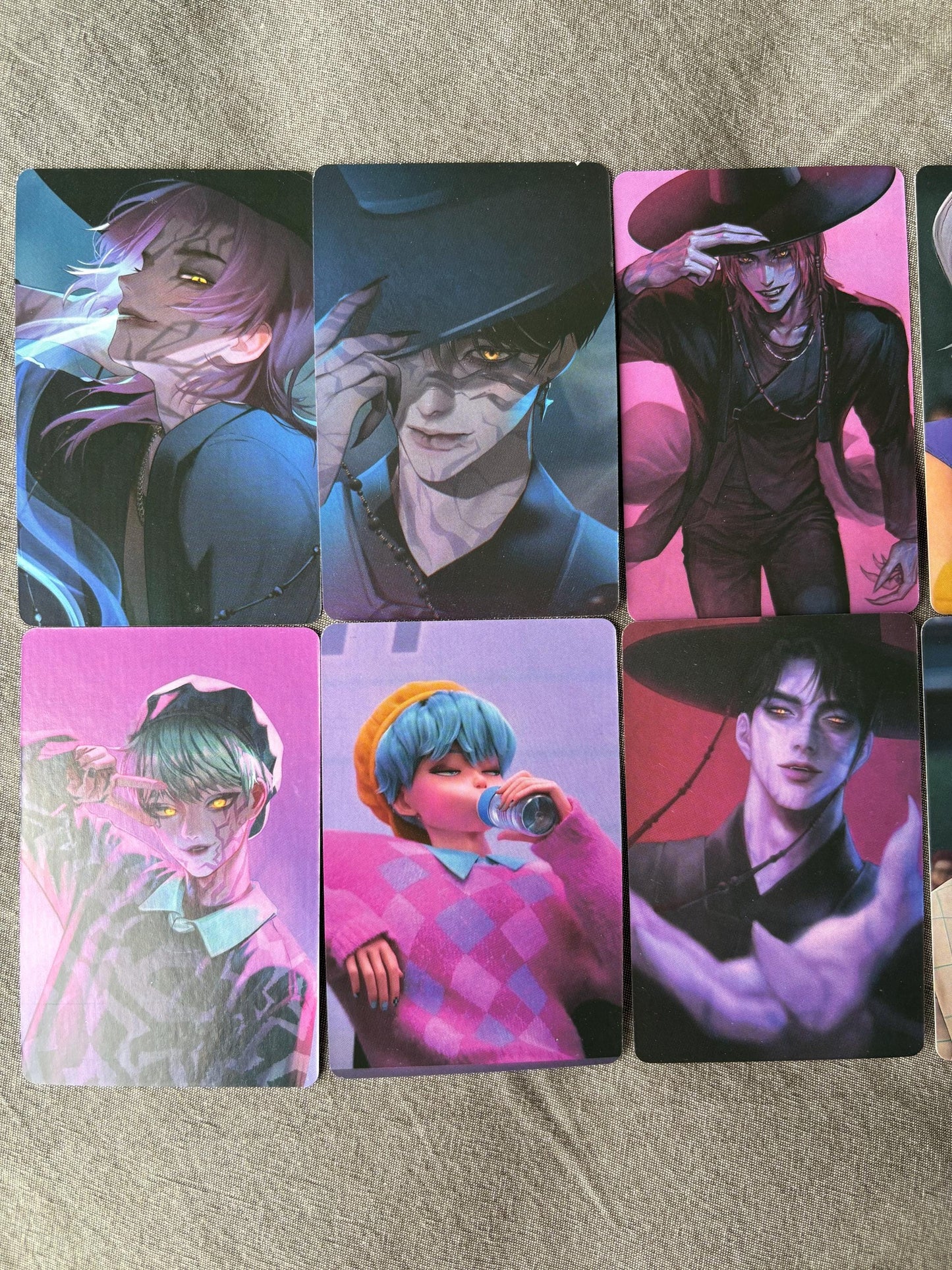 Saja Boys lomo cards (100pc) Kpop demon hunters soda pop virtual group Jinu Abs Romance Mistery Baby photocards