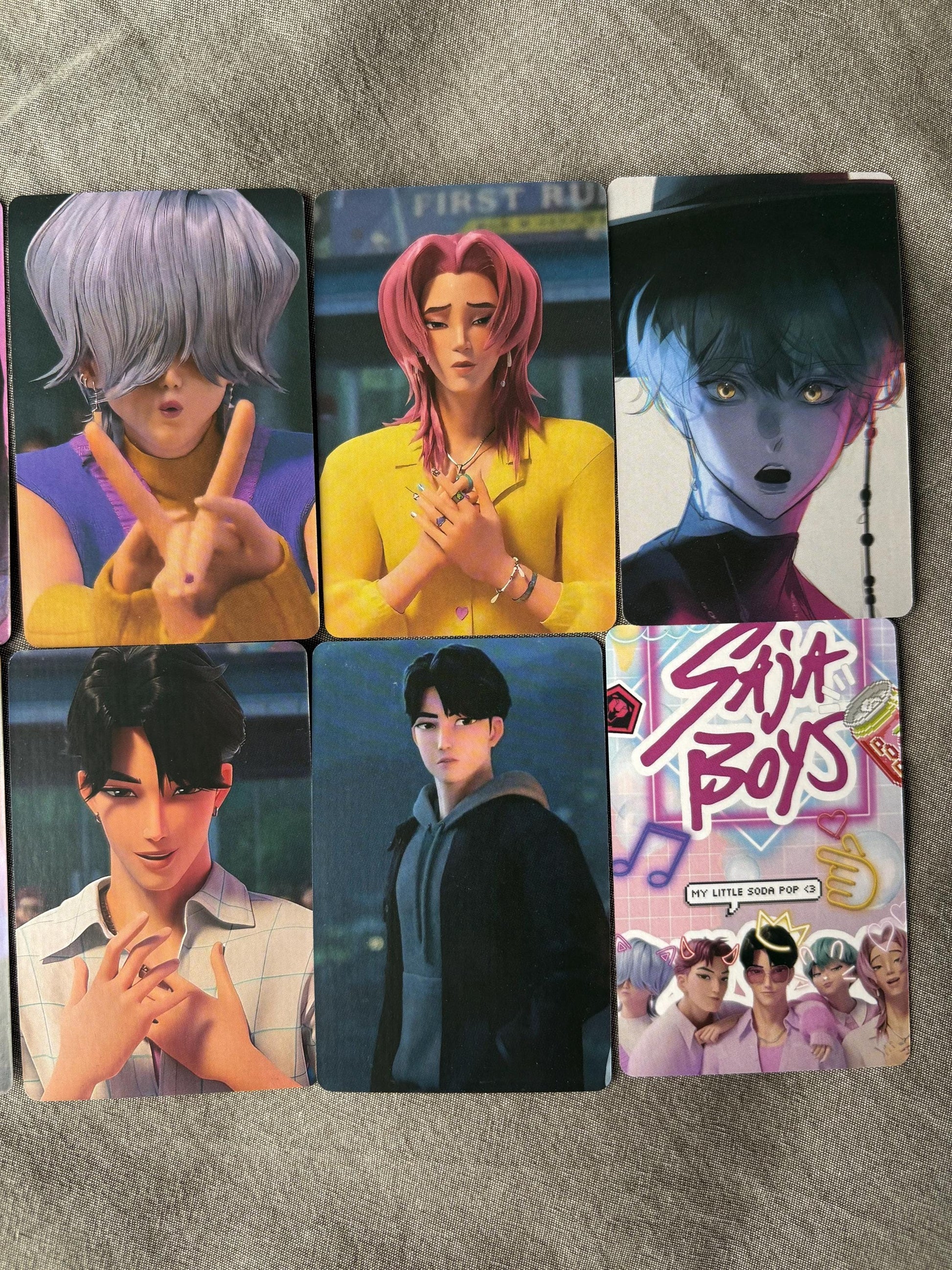 Saja Boys lomo cards (100pc) Kpop demon hunters soda pop virtual group Jinu Abs Romance Mistery Baby photocards