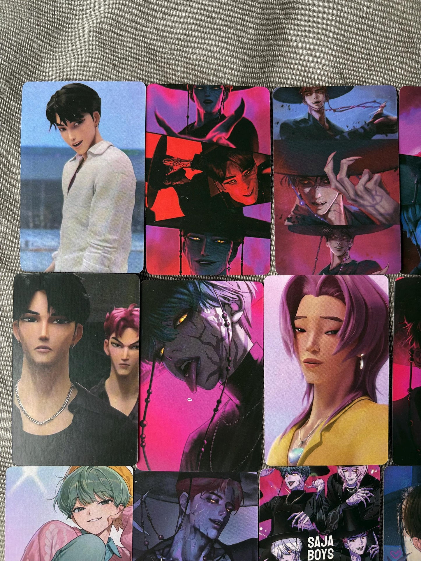 Saja Boys lomo cards (100pc) Kpop demon hunters soda pop virtual group Jinu Abs Romance Mistery Baby photocards