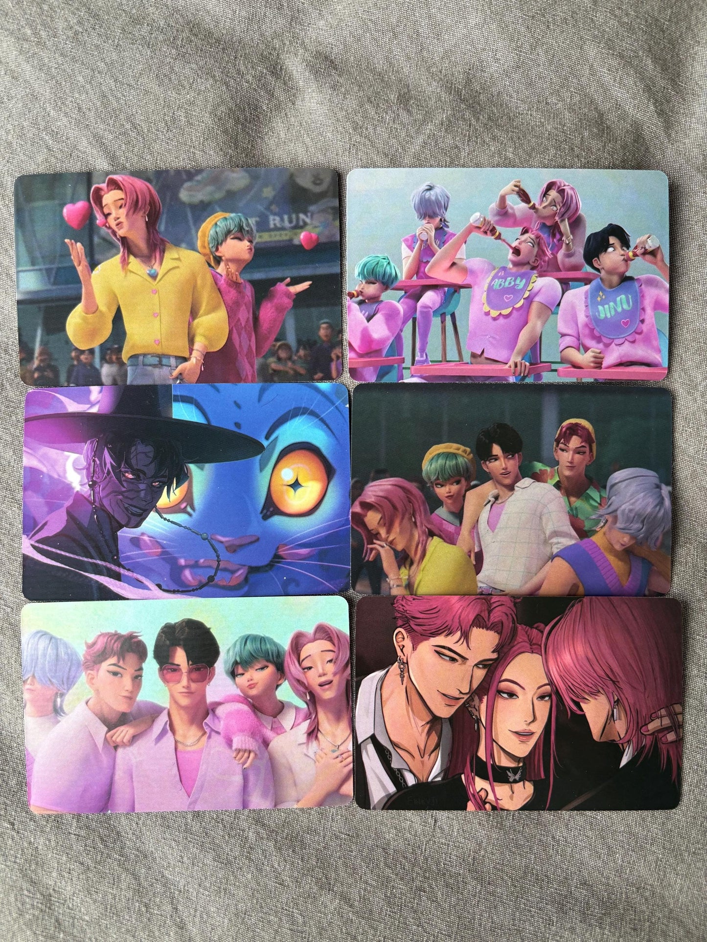 Saja Boys lomo cards (100pc) Kpop demon hunters soda pop virtual group Jinu Abs Romance Mistery Baby photocards