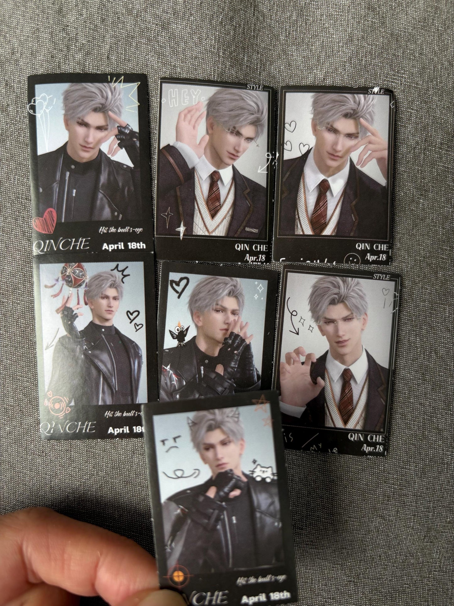 Sylus Stickers 50pcs! Love and Deepspace Qinche Xavier Rafayel Zayne Otoge gamer Ita bag gift C399