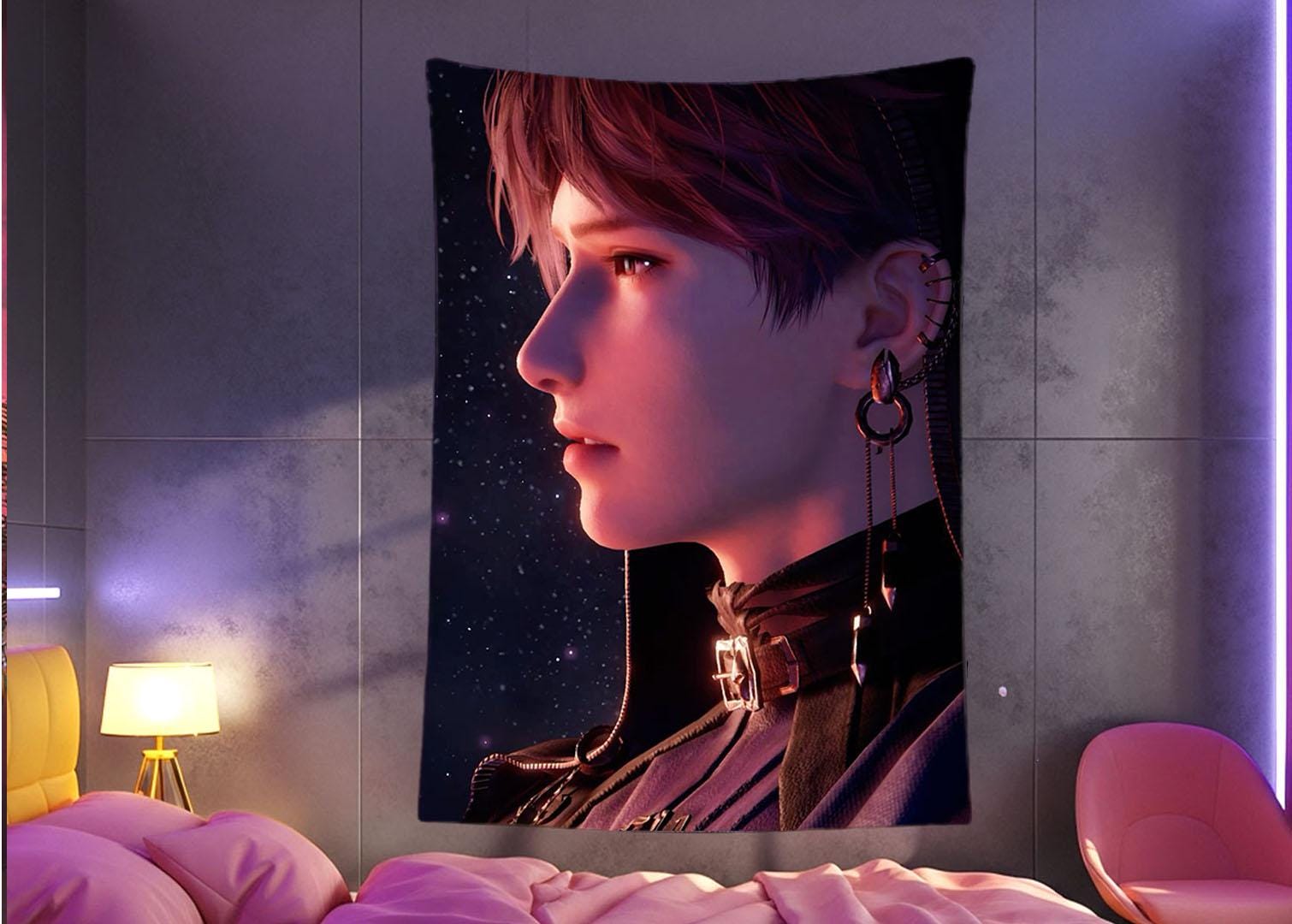 Rafayel Hanging Tapestry | Love and Deepspace | Personalized Wall Art | Made to Order | Polyester Fabric | Ship Flag Banner