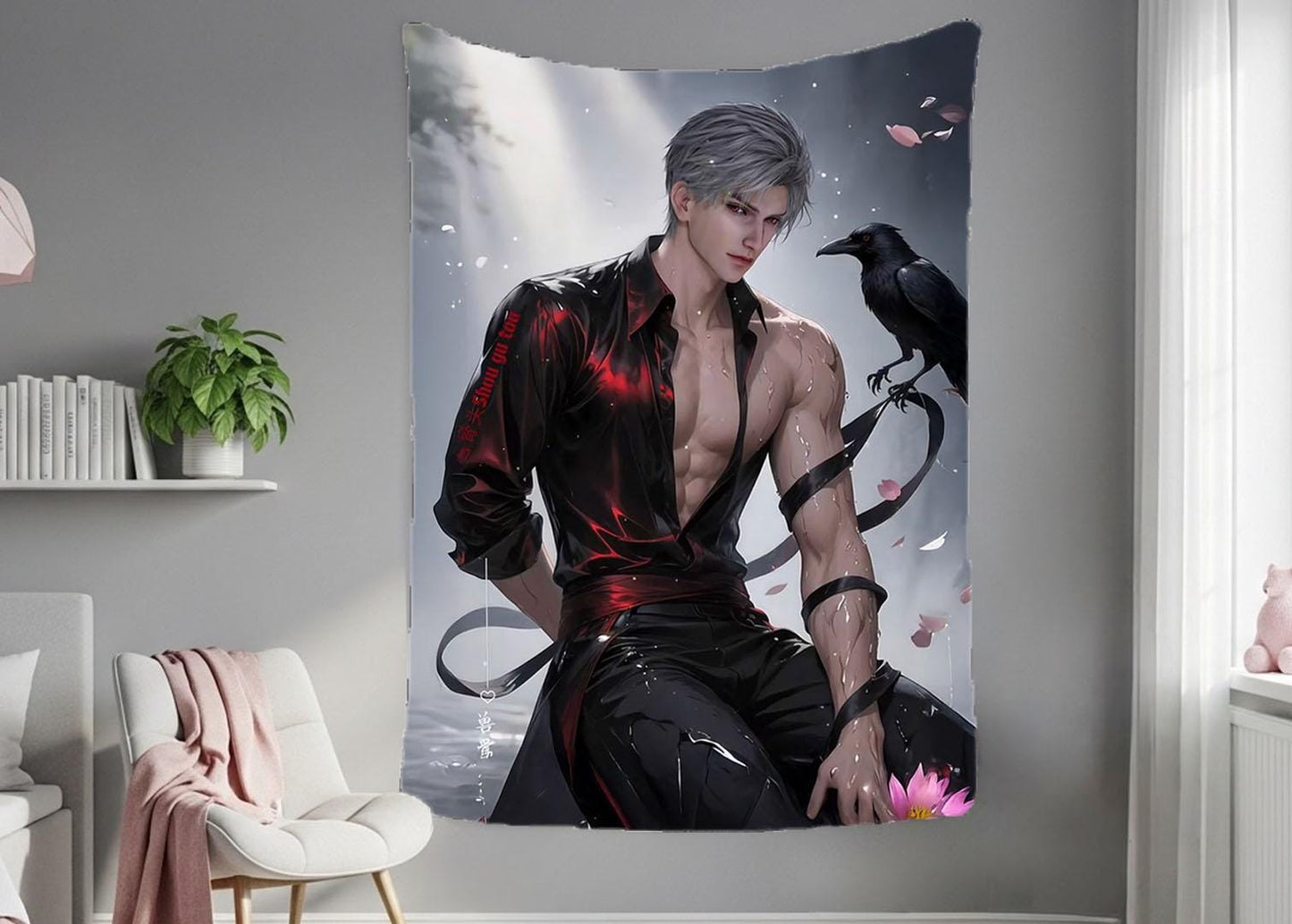 Sylus Hanging Tapestry | Love and Deepspace | Personalized Wall Art | Polyester Fabric | Ship Flag Banner