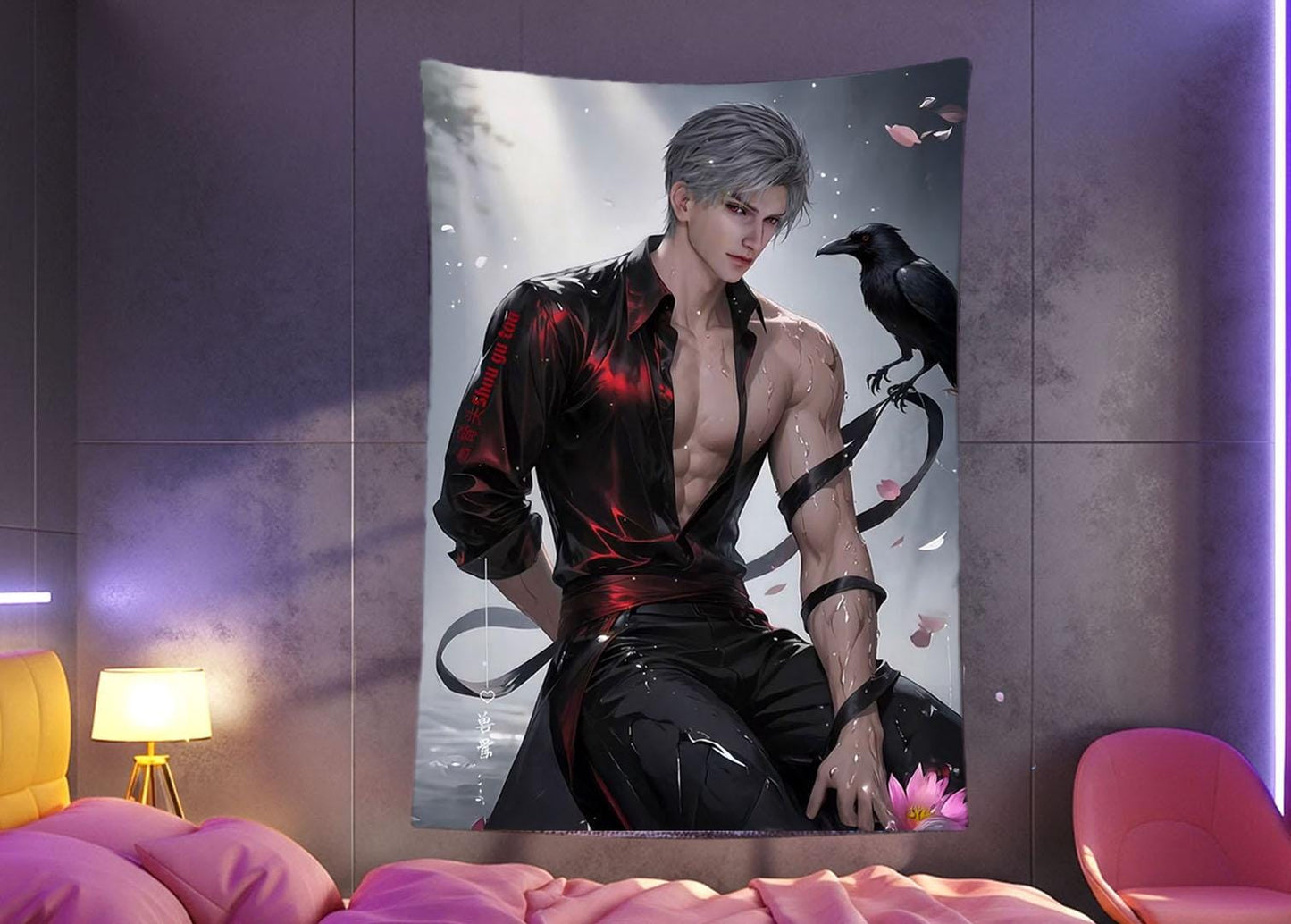 Sylus Hanging Tapestry | Love and Deepspace | Personalized Wall Art | Polyester Fabric | Ship Flag Banner