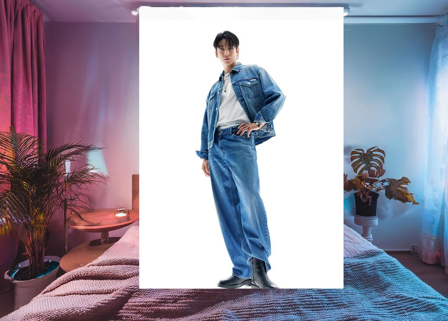 Jungkook Hanging Tapestry | Bantan Boys | Personalized Wall Art | Polyester Fabric | Ship Flag Banner