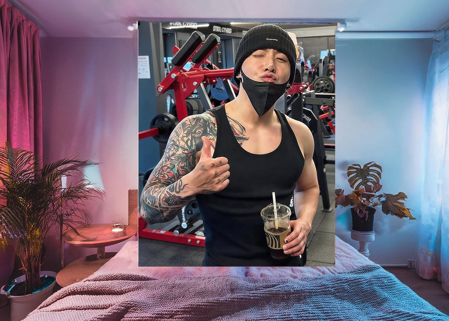 Jungkook Hanging Tapestry | Bantan Boys | Personalized Wall Art | Polyester Fabric | Ship Flag Banner