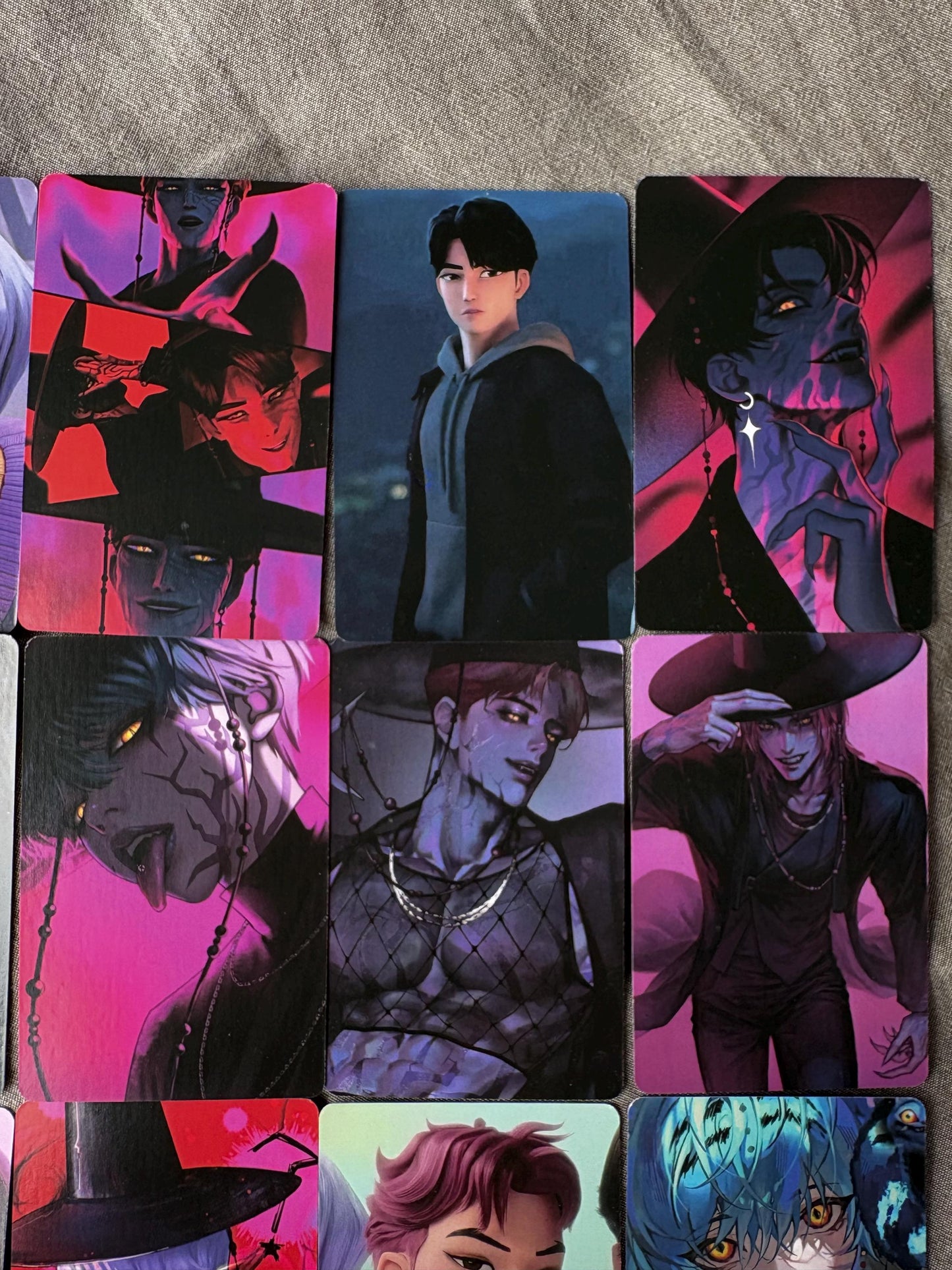 Saja Boys lomo cards (100pc) Kpop demon hunters soda pop virtual group Jinu Abs Romance Mistery Baby photocards