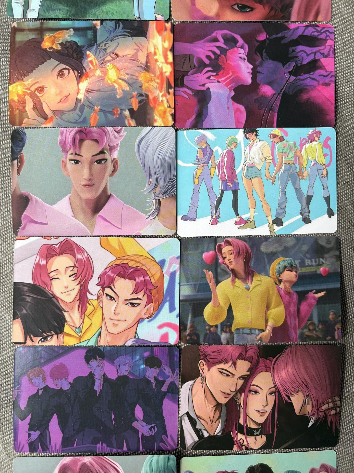 Saja Boys lomo cards (100pc) Kpop demon hunters soda pop virtual group Jinu Abs Romance Mistery Baby photocards