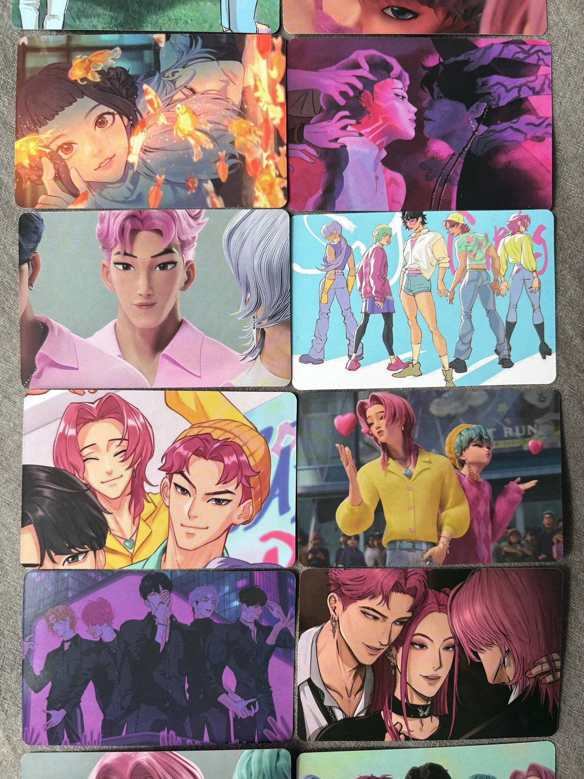 Saja Boys lomo cards (100pc) Kpop demon hunters soda pop virtual group Jinu Abs Romance Mistery Baby photocards