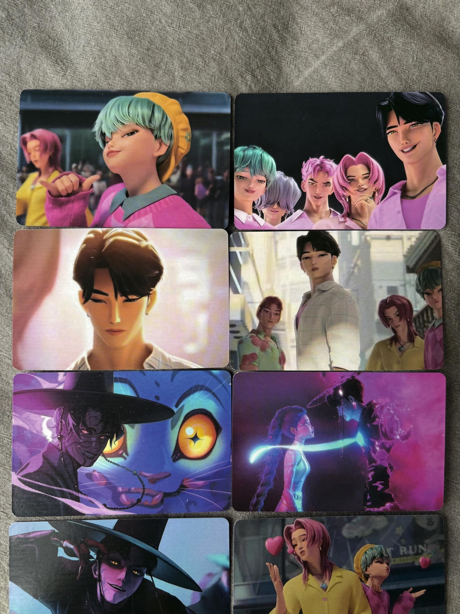 Saja Boys lomo cards (100pc) Kpop demon hunters soda pop virtual group Jinu Abs Romance Mistery Baby photocards