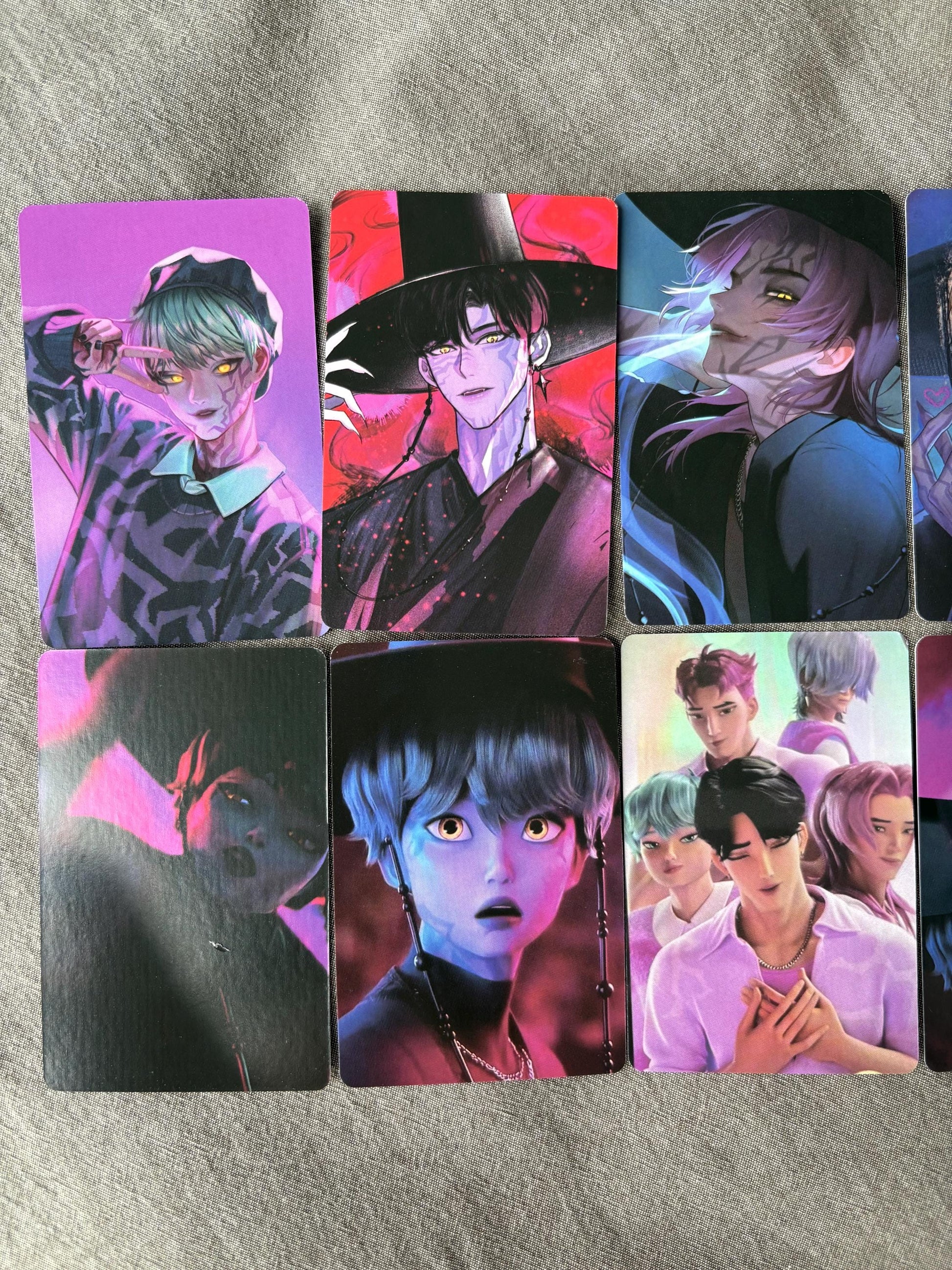 Saja Boys lomo cards (100pc) Kpop demon hunters soda pop virtual group Jinu Abs Romance Mistery Baby photocards