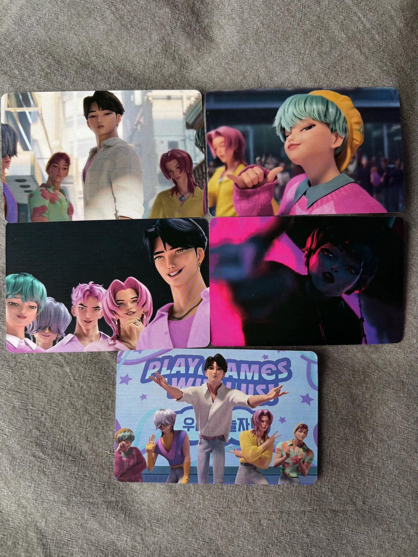 Saja Boys lomo cards (100pc) Kpop demon hunters soda pop virtual group Jinu Abs Romance Mistery Baby photocards