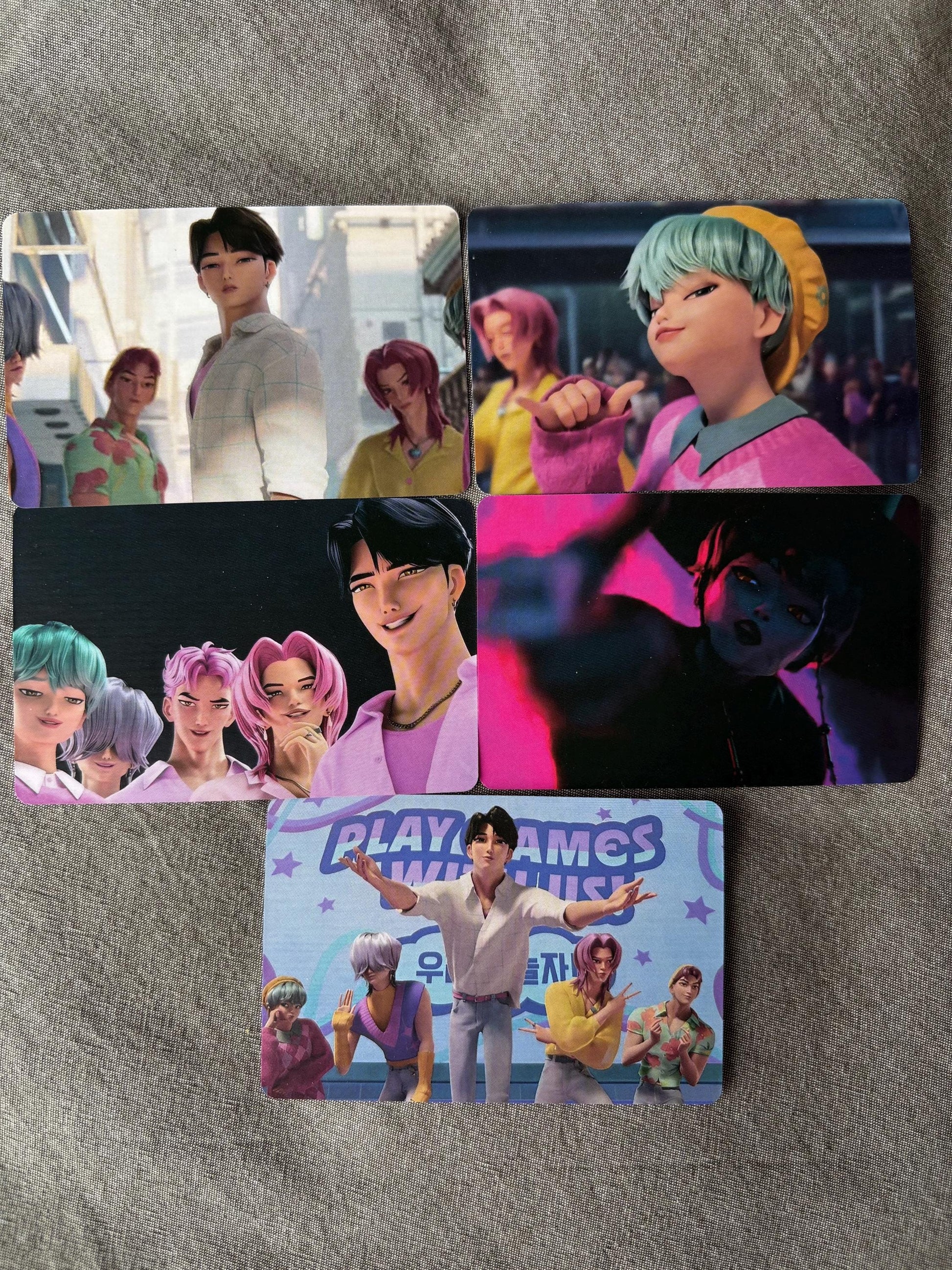 Saja Boys lomo cards (100pc) Kpop demon hunters soda pop virtual group Jinu Abs Romance Mistery Baby photocards