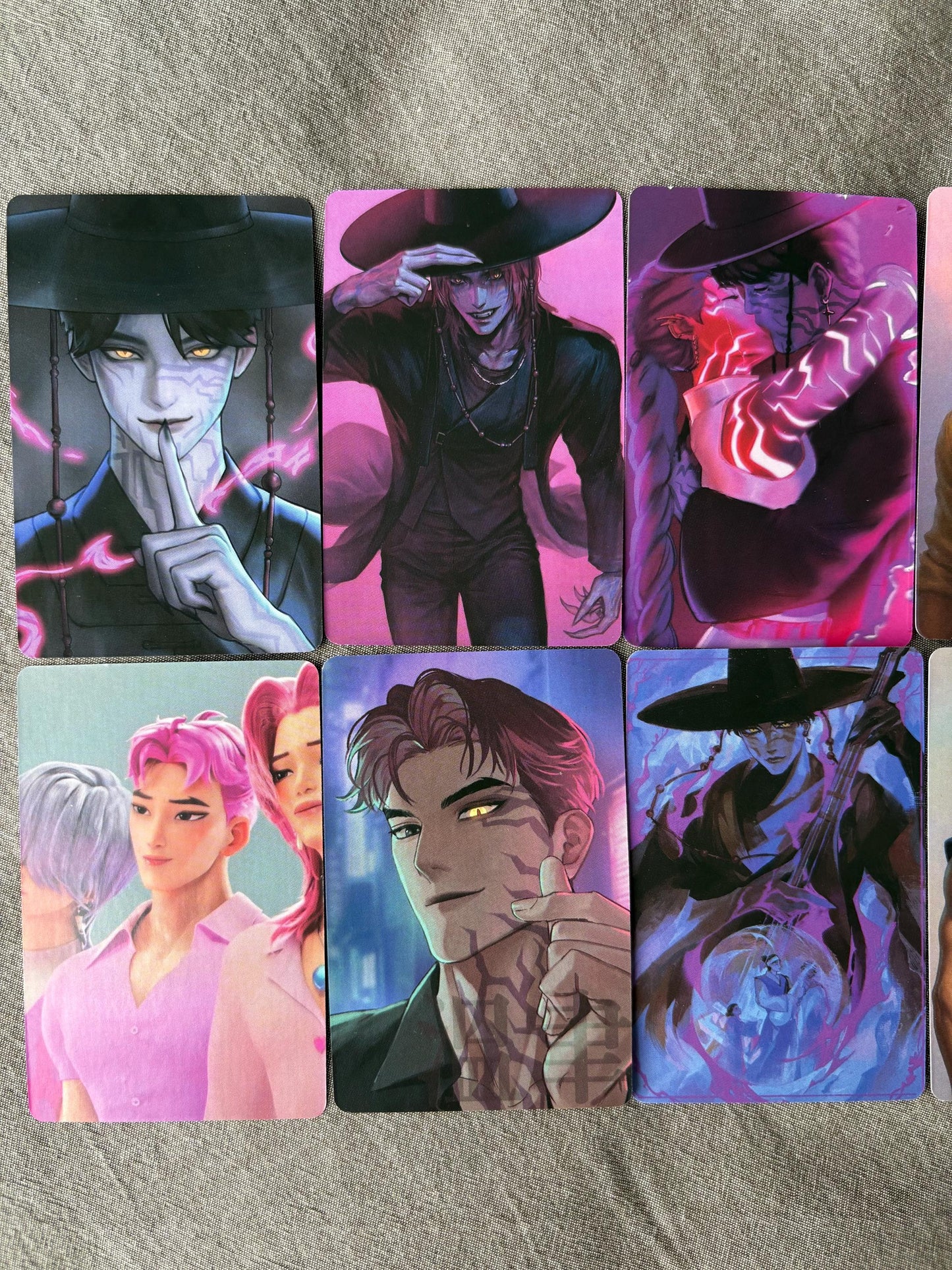 Saja Boys lomo cards (100pc) Kpop demon hunters soda pop virtual group Jinu Abs Romance Mistery Baby photocards