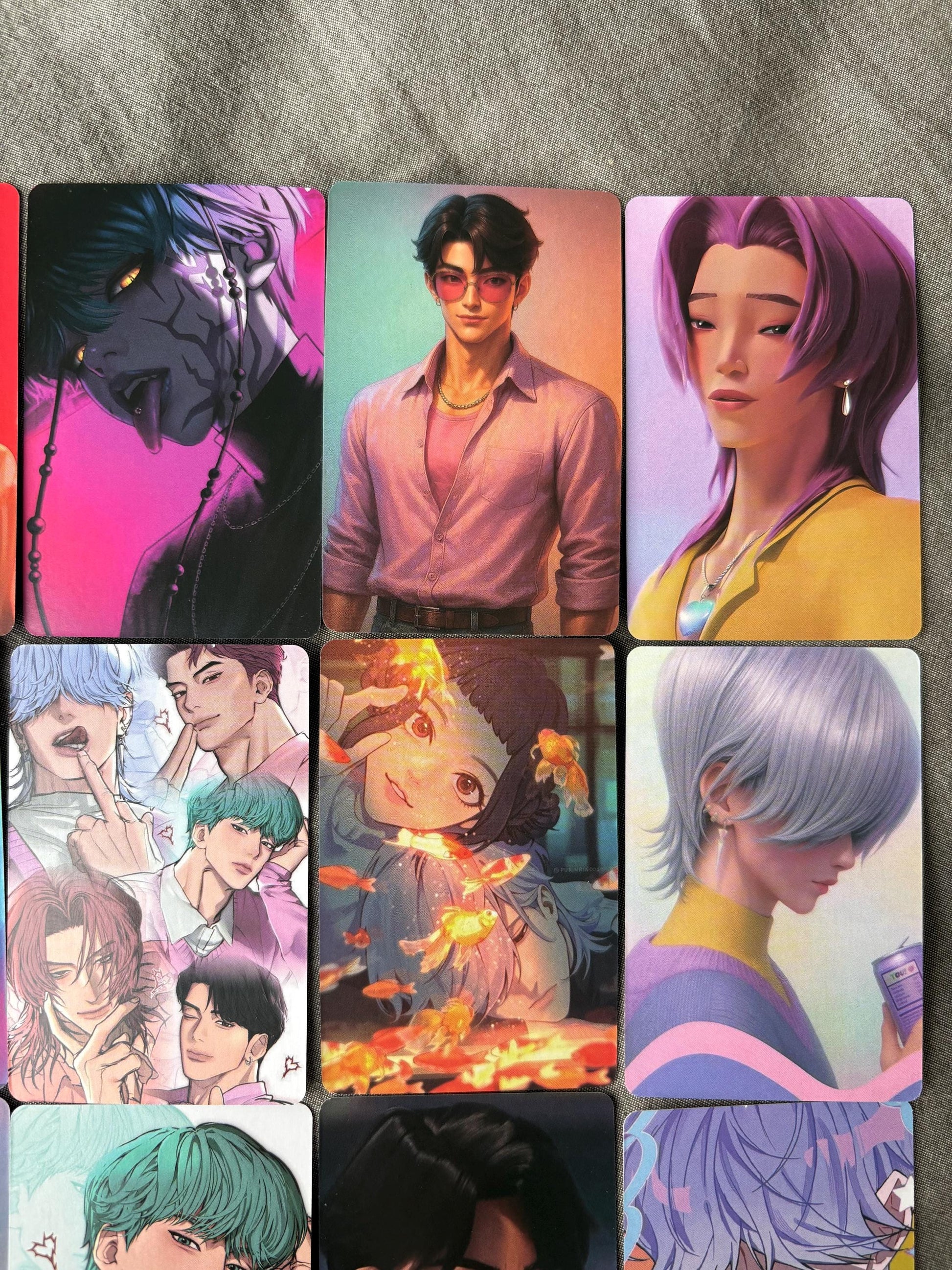 Saja Boys lomo cards (100pc) Kpop demon hunters soda pop virtual group Jinu Abs Romance Mistery Baby photocards