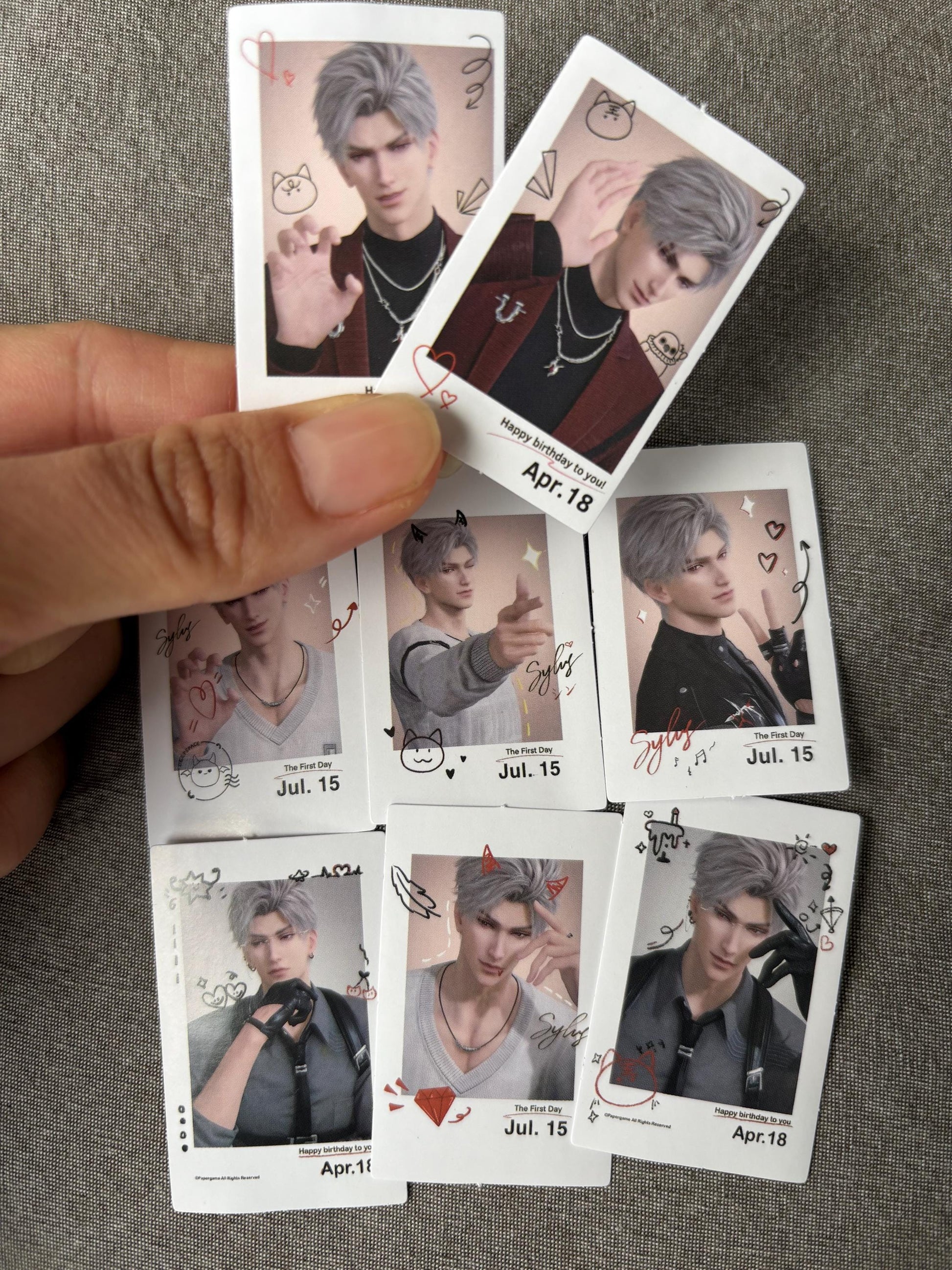 Sylus Stickers 50pcs! Love and Deepspace Qinche Xavier Rafayel Zayne Otoge gamer Ita bag gift C399