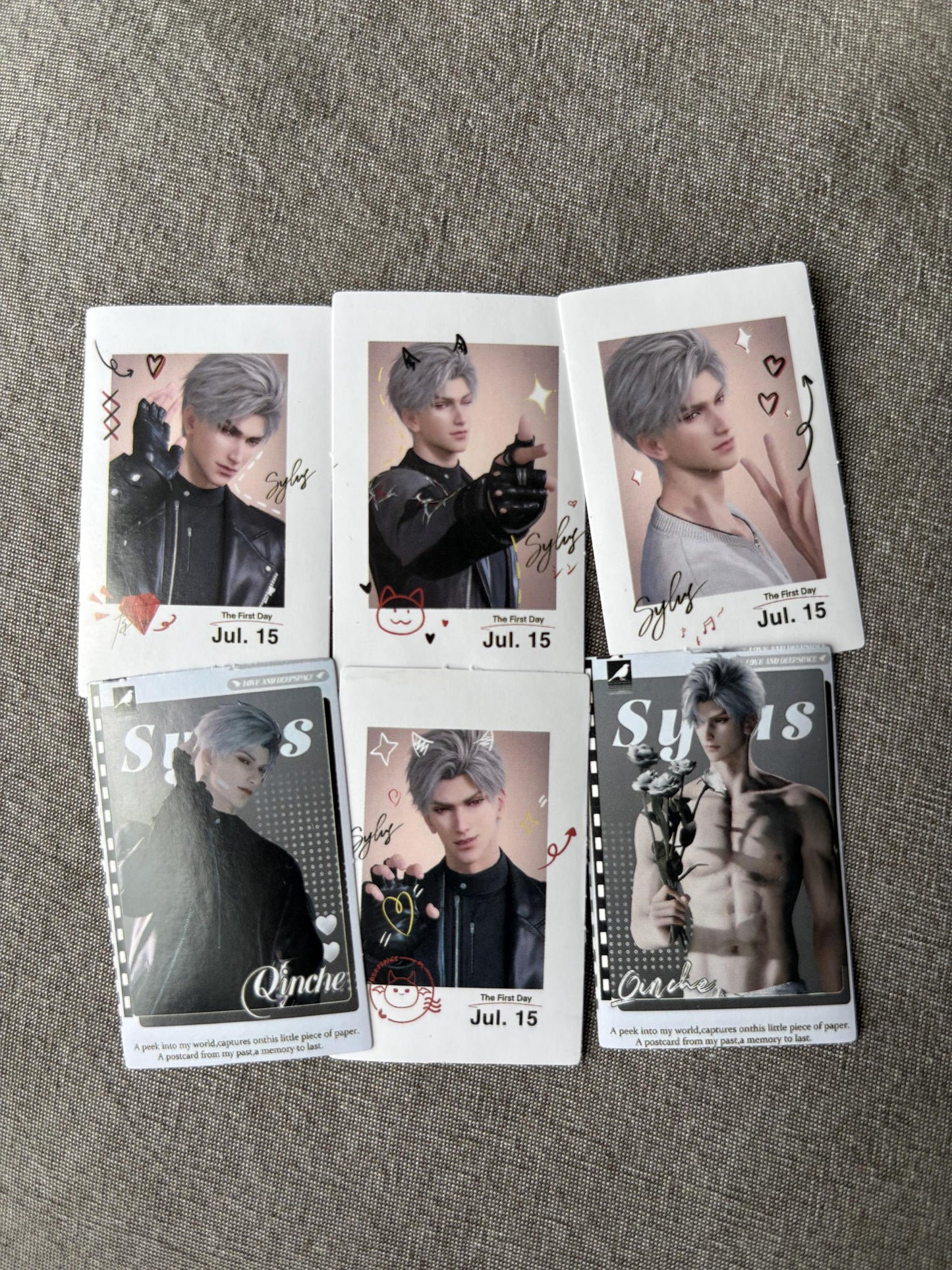 Sylus Stickers 50pcs! Love and Deepspace Qinche Xavier Rafayel Zayne Otoge gamer Ita bag gift C399