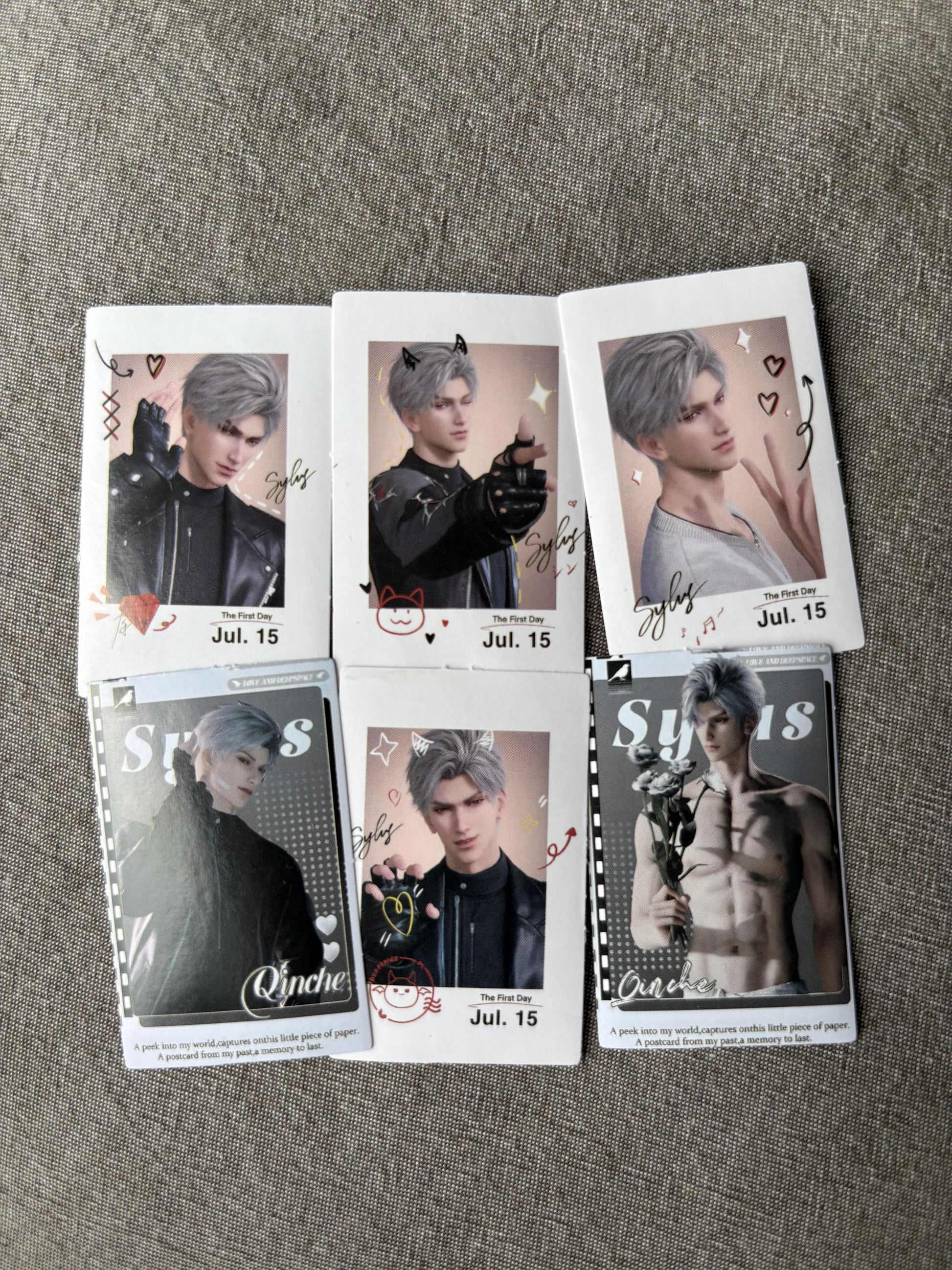 Sylus Stickers 50pcs! Love and Deepspace Qinche Xavier Rafayel Zayne Otoge gamer Ita bag gift C399