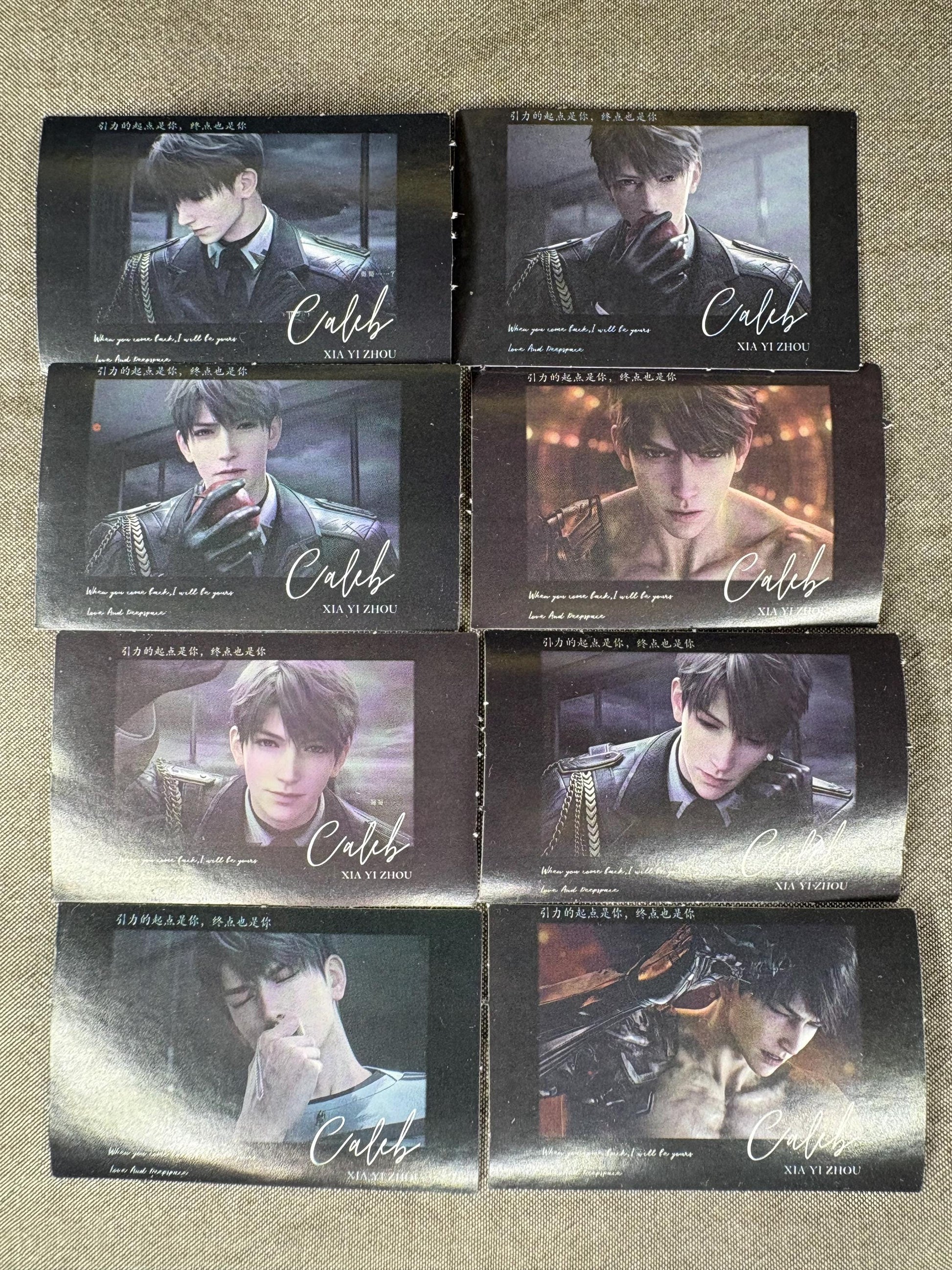 Love and Deepspace Caleb Stickers: 52-Piece Gamer Ita Bag Set