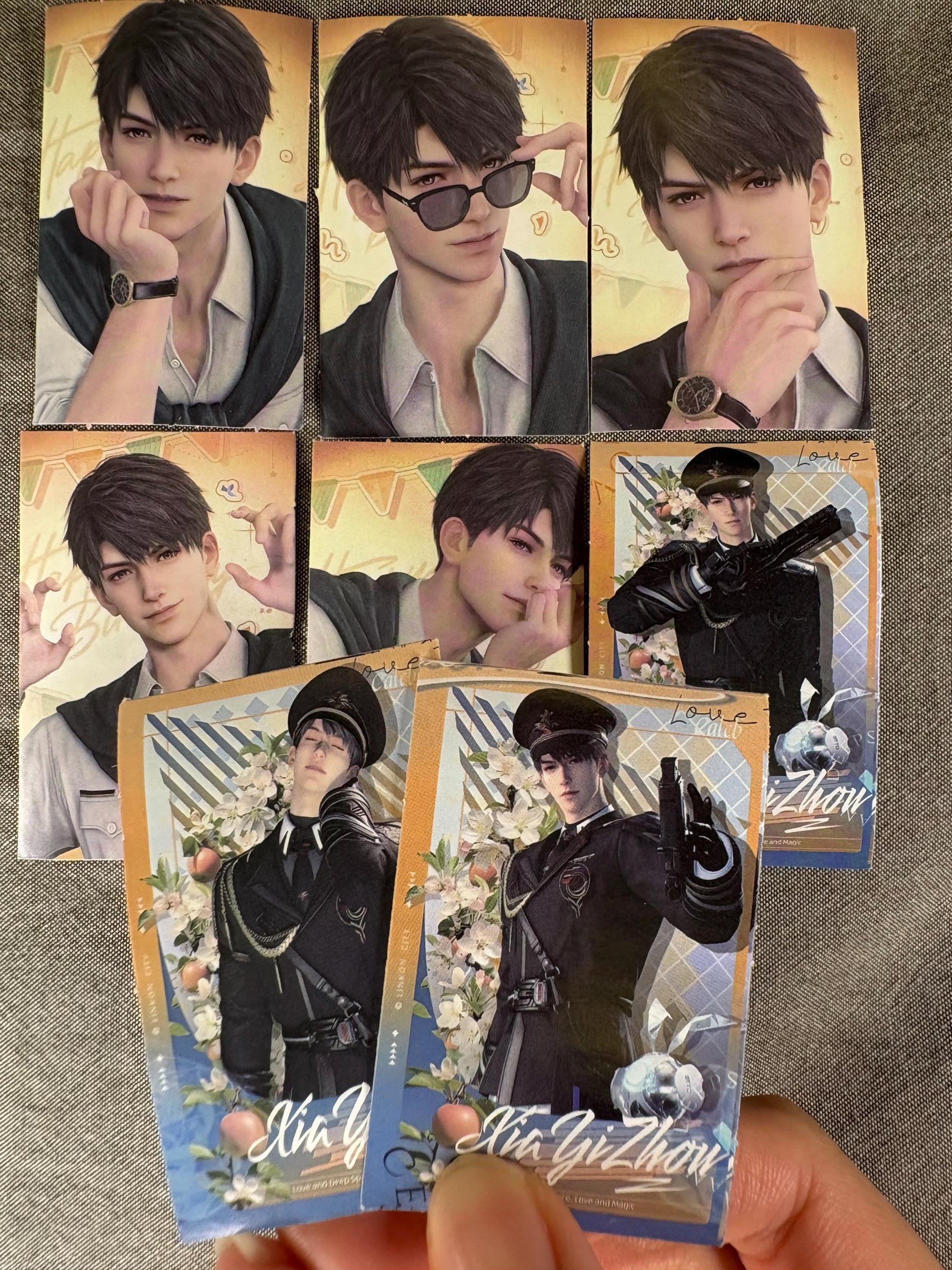 Love and Deepspace Caleb Stickers: 52-Piece Gamer Ita Bag Set