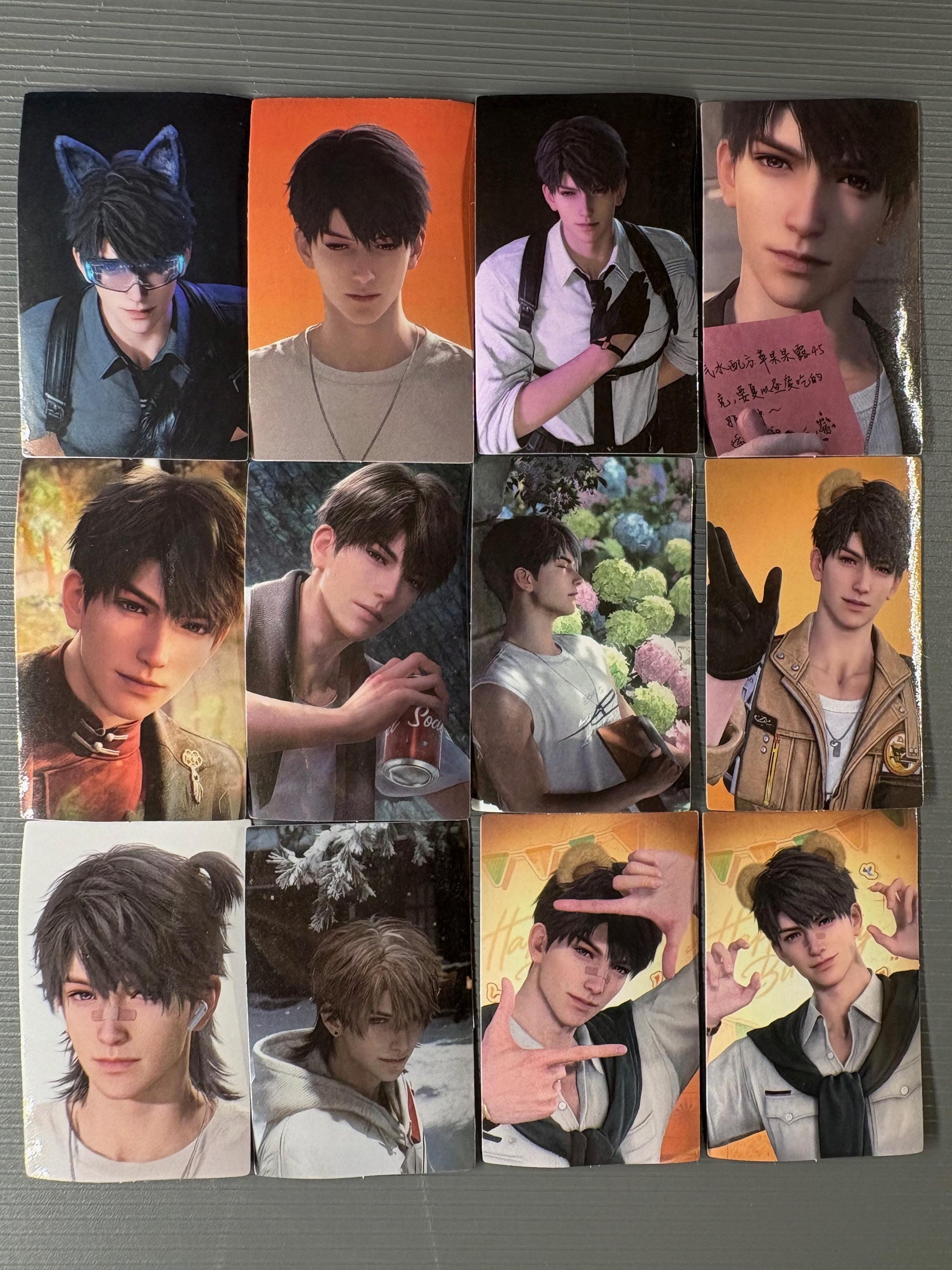 Love and Deepspace Caleb Stickers: 52-Piece Gamer Ita Bag Set