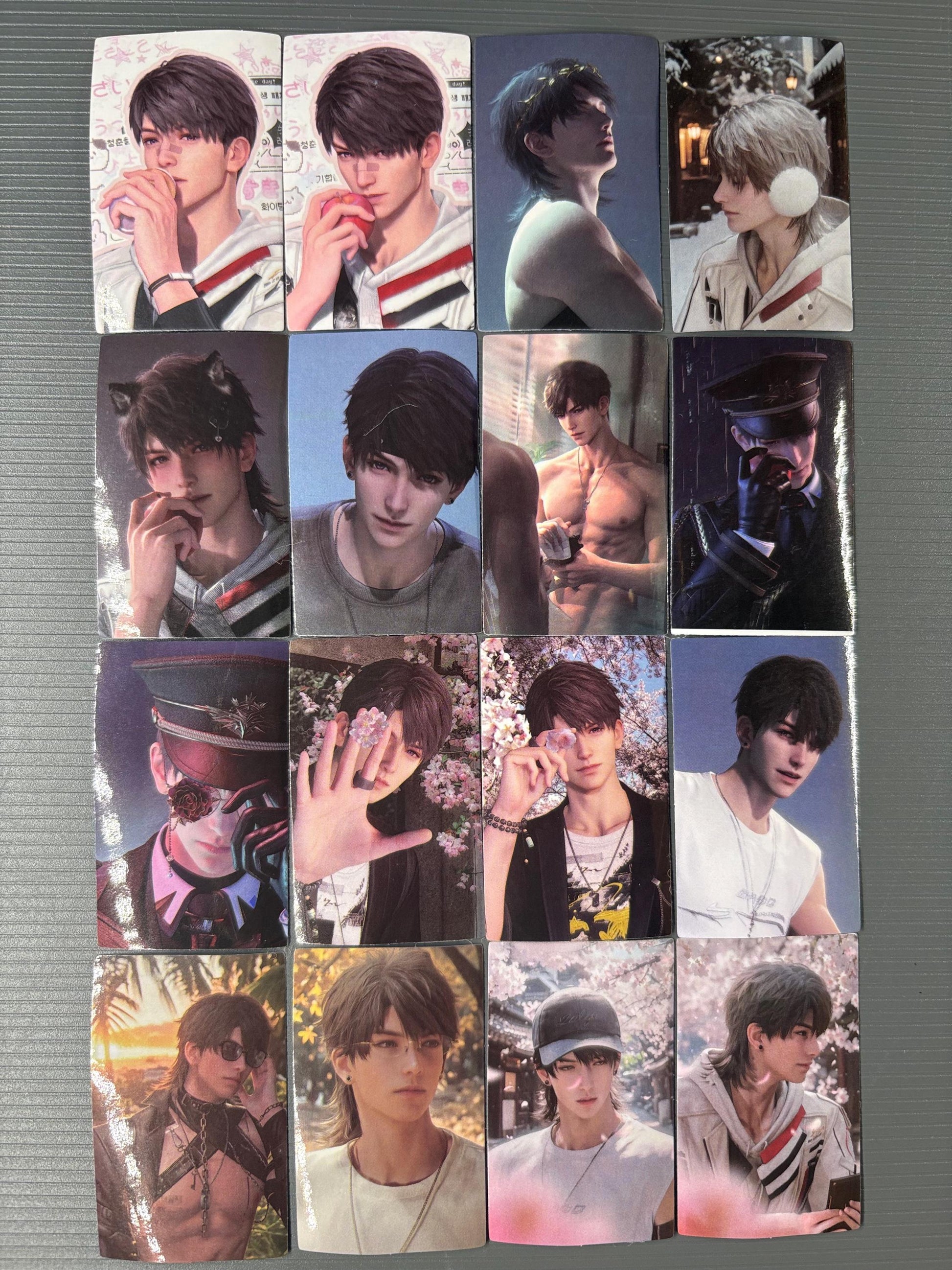 Love and Deepspace Caleb Stickers: 52-Piece Gamer Ita Bag Set