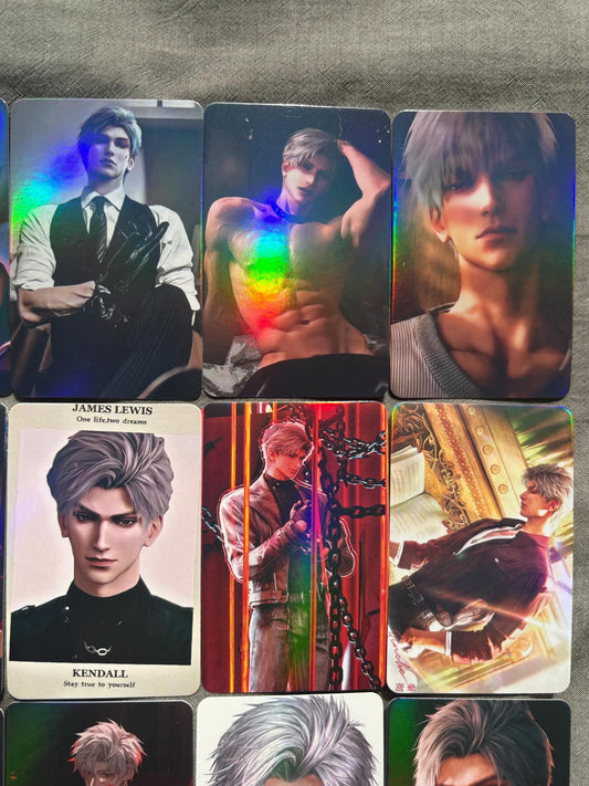 50pcs/set Sylus holographic cards! Love and Deepspace LaDS Xavier Rafayel Zayne Caleb Otome gamer gift