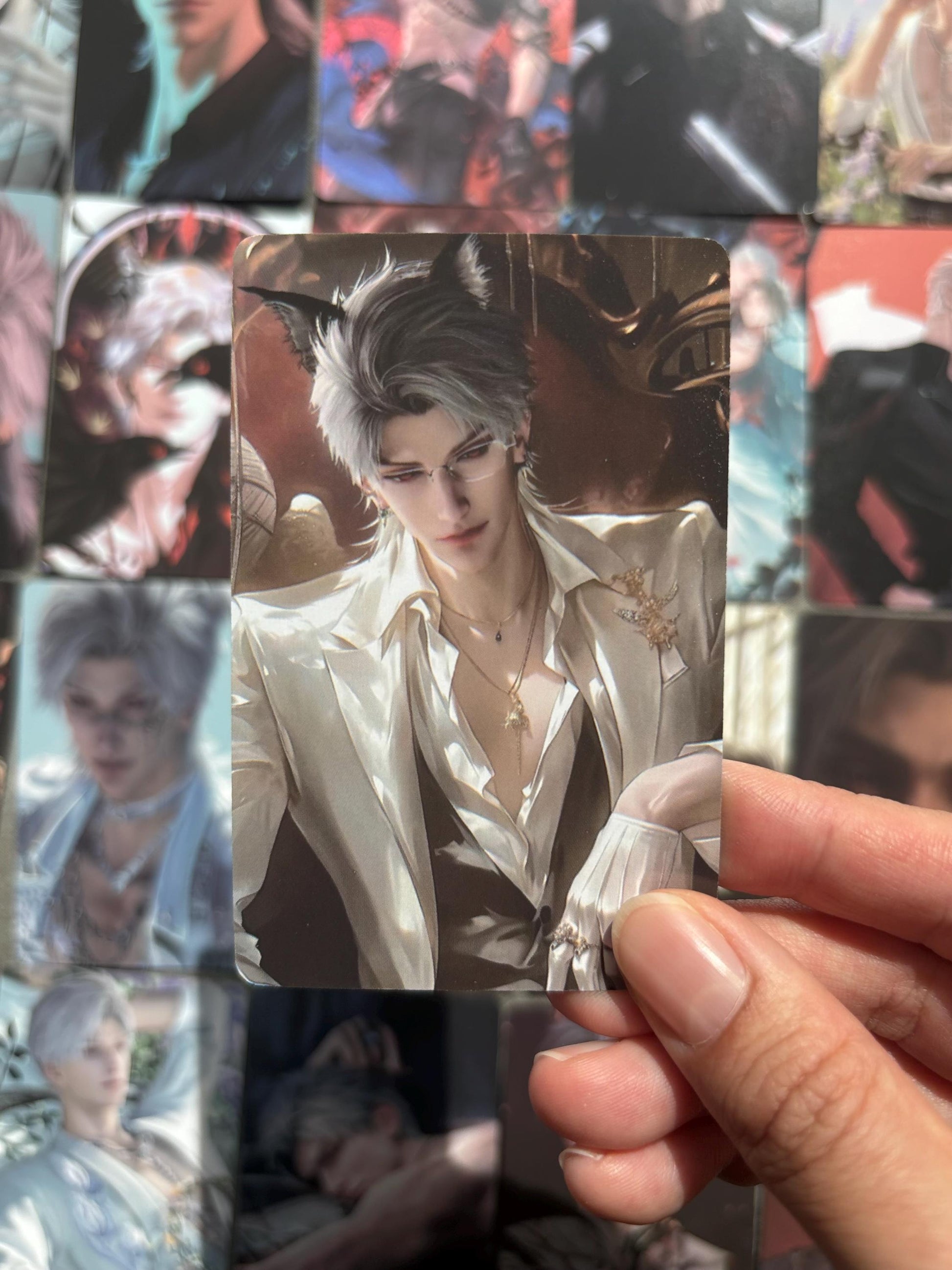 50pcs/set Sylus photo cards! Love and Deepspace LaDS Xavier Rafayel Zayne Caleb Otome gamer gift