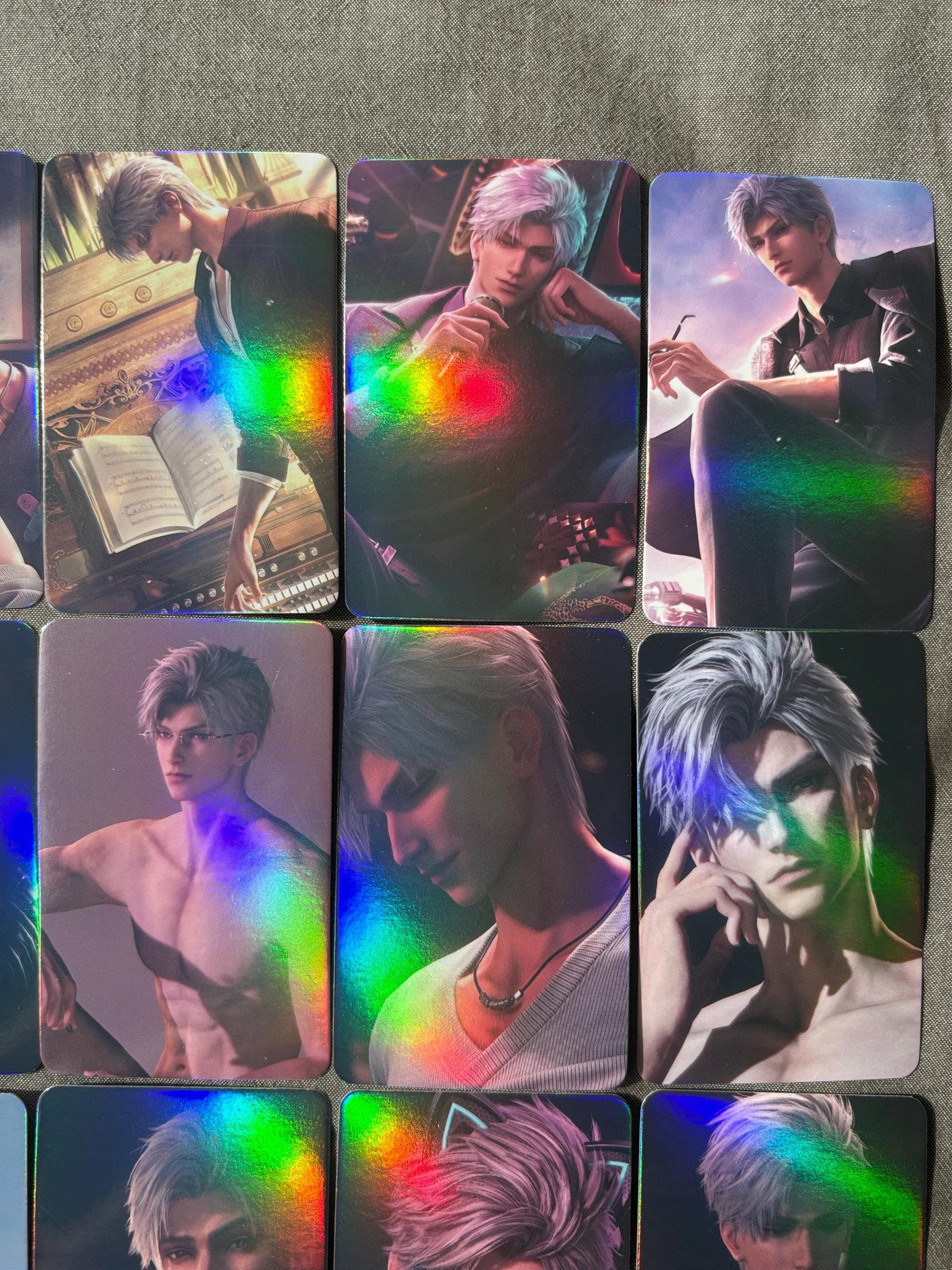 50pcs/set Sylus holographic cards! Love and Deepspace LaDS lomo Caleb Otome gamer gift