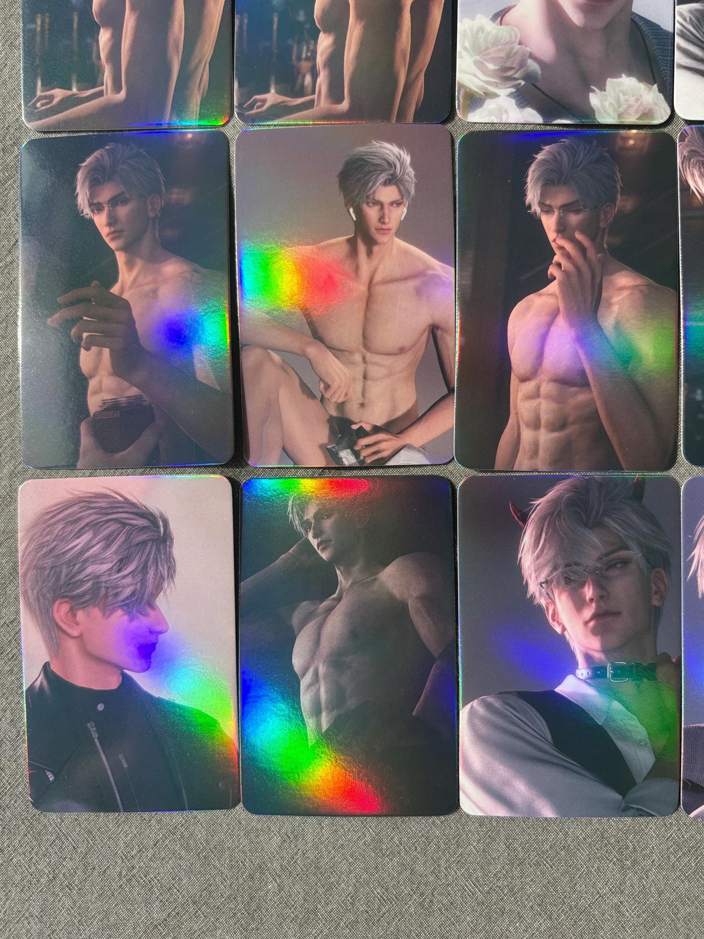 50pcs/set Sylus holographic cards! Love and Deepspace LaDS lomo Caleb Otome gamer gift
