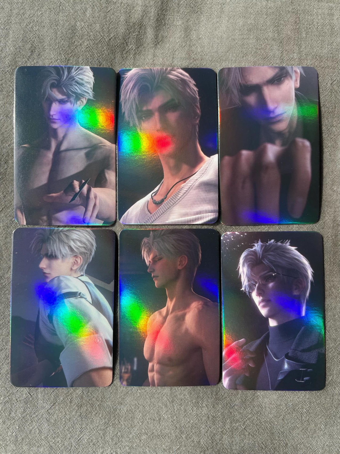 50pcs/set Sylus holographic cards! Love and Deepspace LaDS lomo Caleb Otome gamer gift