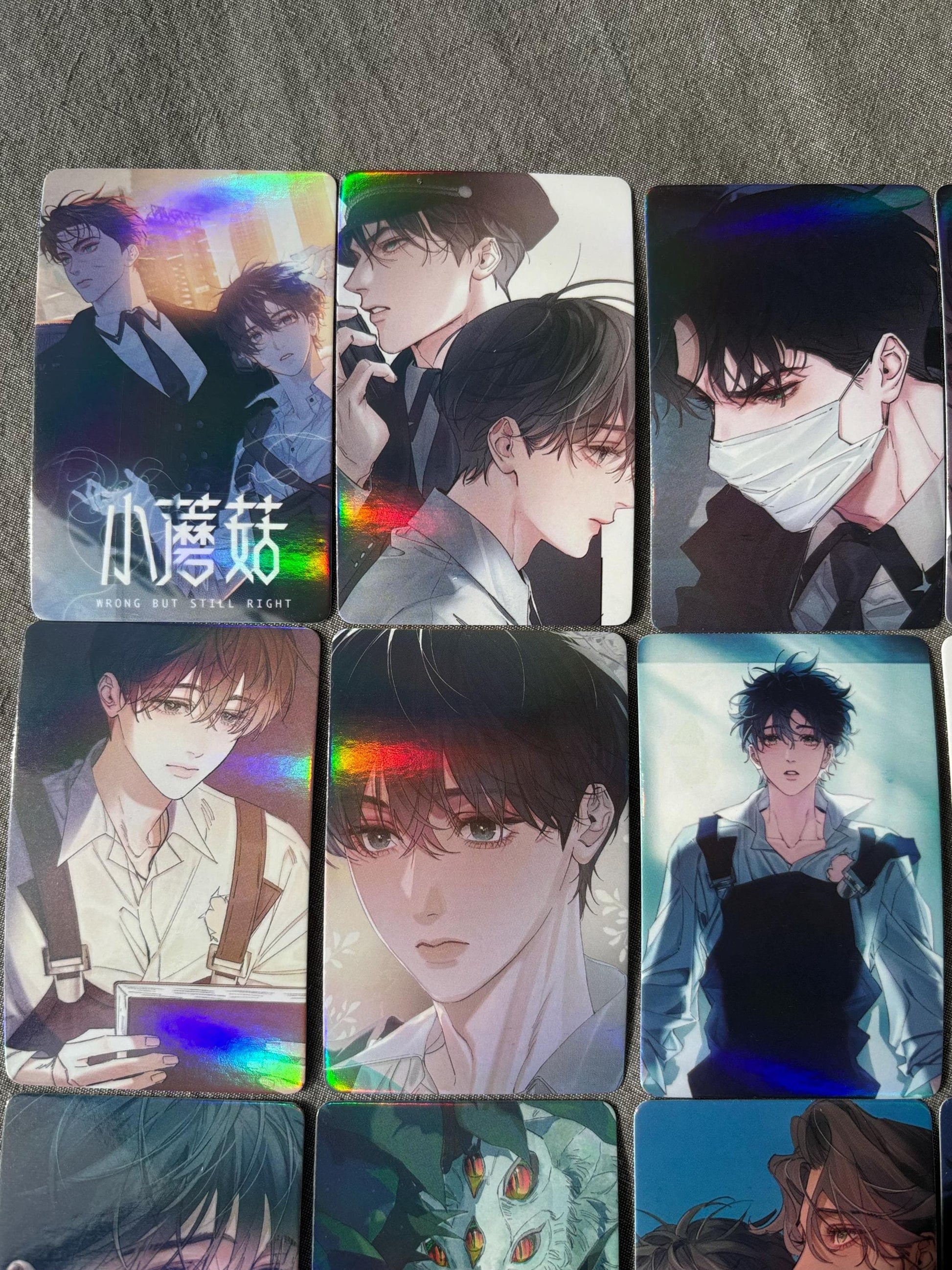 Little Mushroom 55pc holographic Lomo cards Wrong But Still Right Lu Feng An Zhe Yaoi Korean Manhua SciFi BL manga C019
