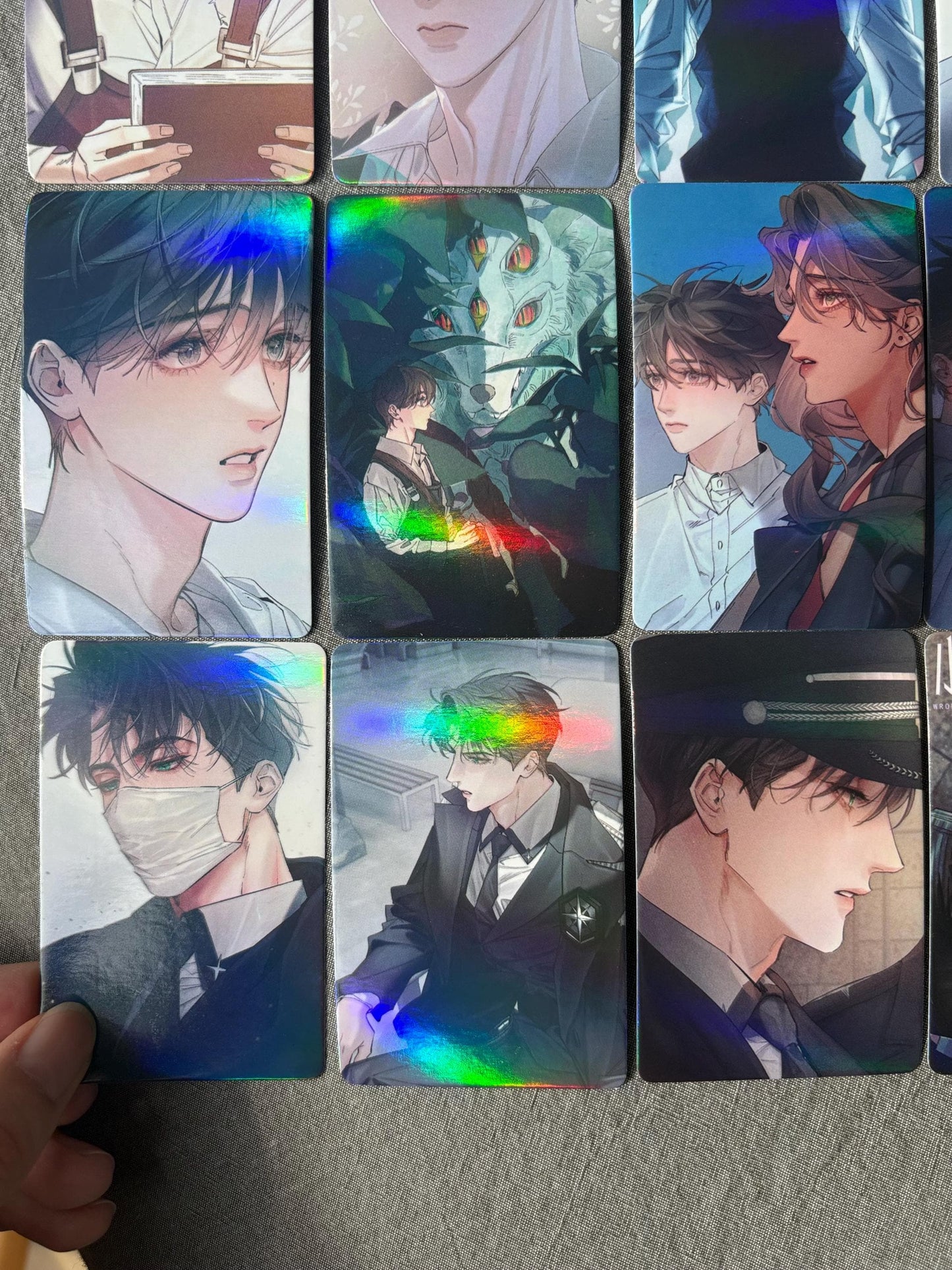 Little Mushroom 55pc holographic Lomo cards Wrong But Still Right Lu Feng An Zhe Yaoi Korean Manhua SciFi BL manga C019