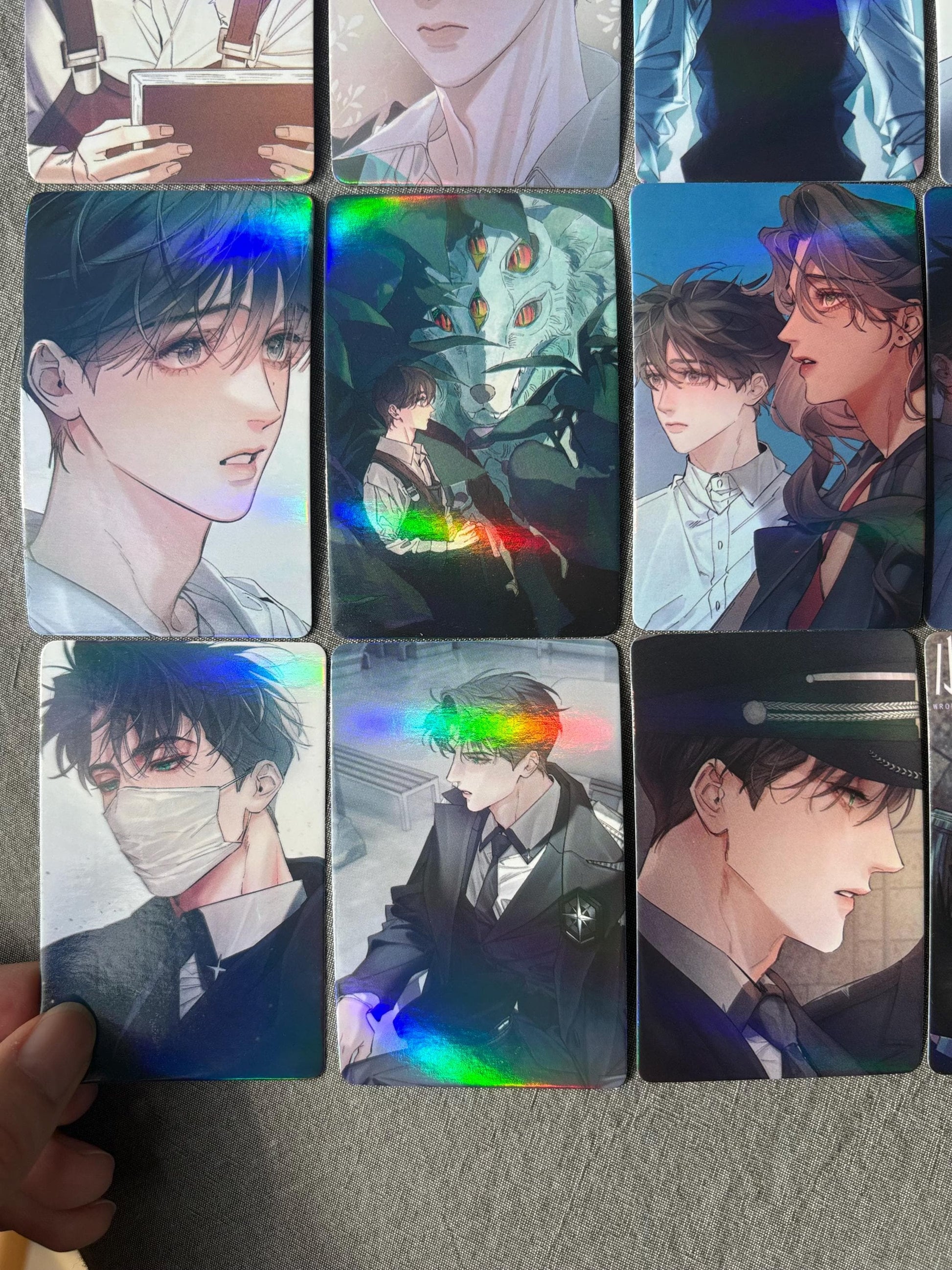 Little Mushroom 55pc holographic Lomo cards Wrong But Still Right Lu Feng An Zhe Yaoi Korean Manhua SciFi BL manga C019