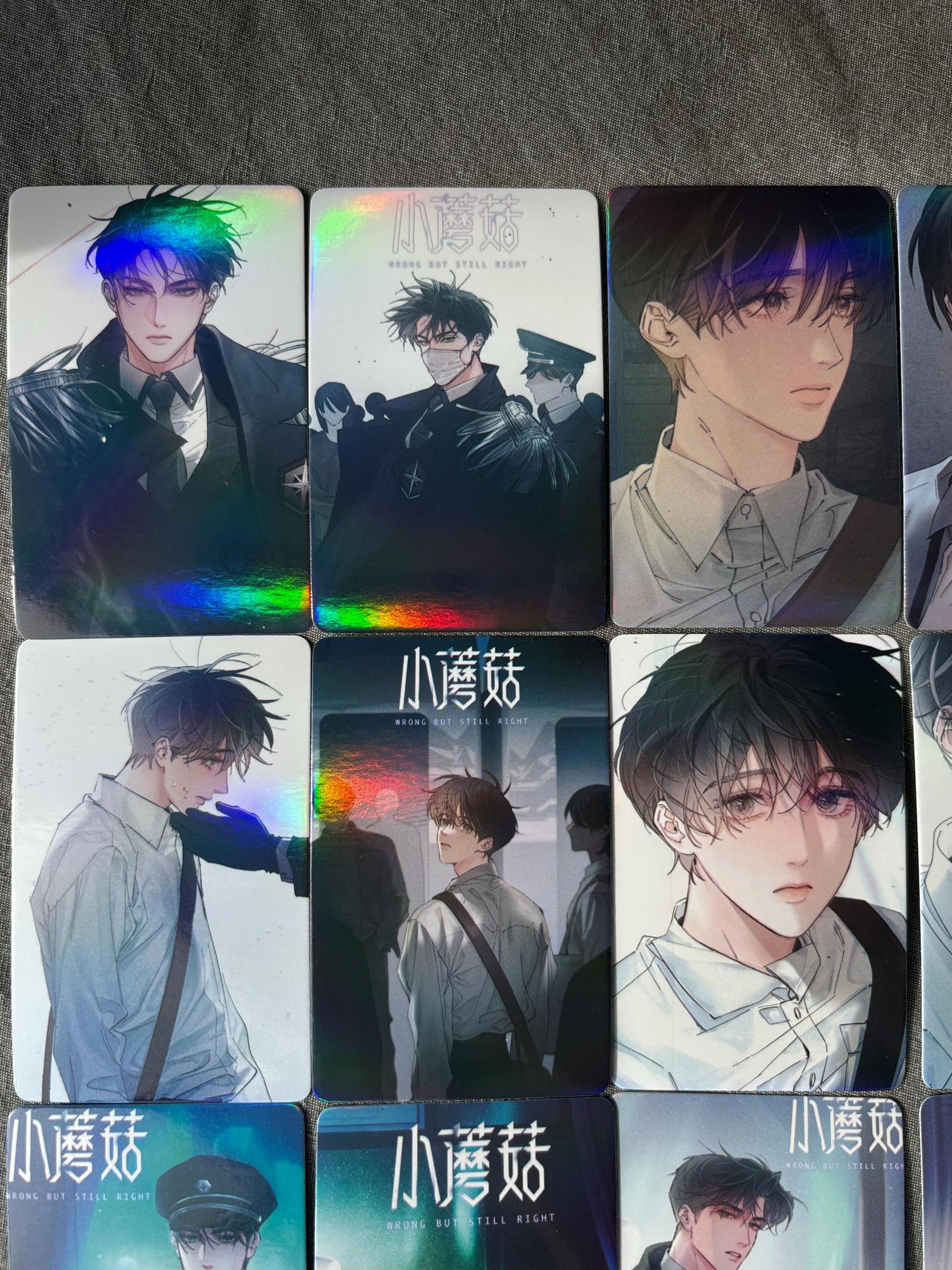 Little Mushroom 55pc holographic Lomo cards Wrong But Still Right Lu Feng An Zhe Yaoi Korean Manhua SciFi BL manga C019