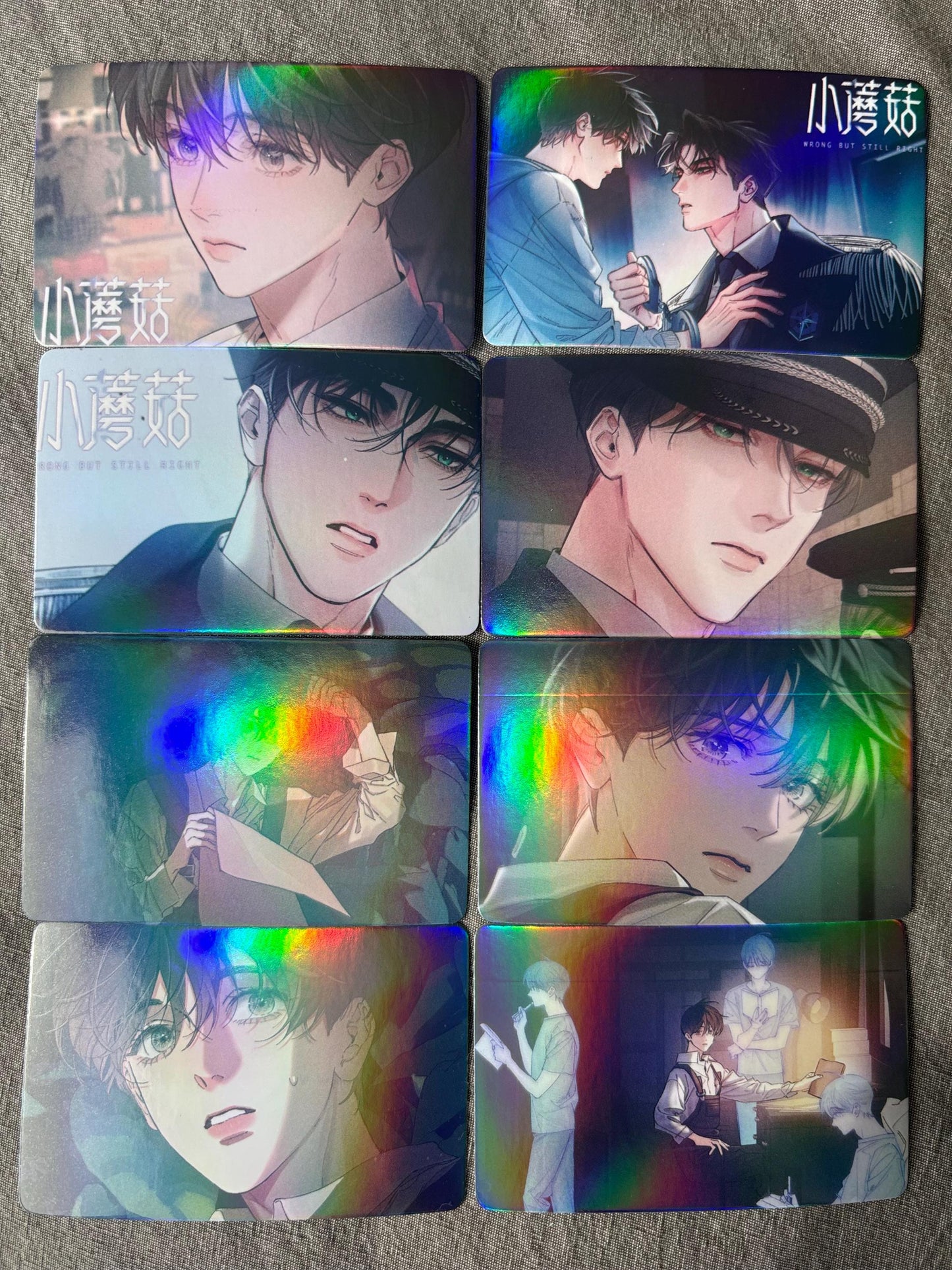 Little Mushroom 55pc holographic Lomo cards Wrong But Still Right Lu Feng An Zhe Yaoi Korean Manhua SciFi BL manga C019