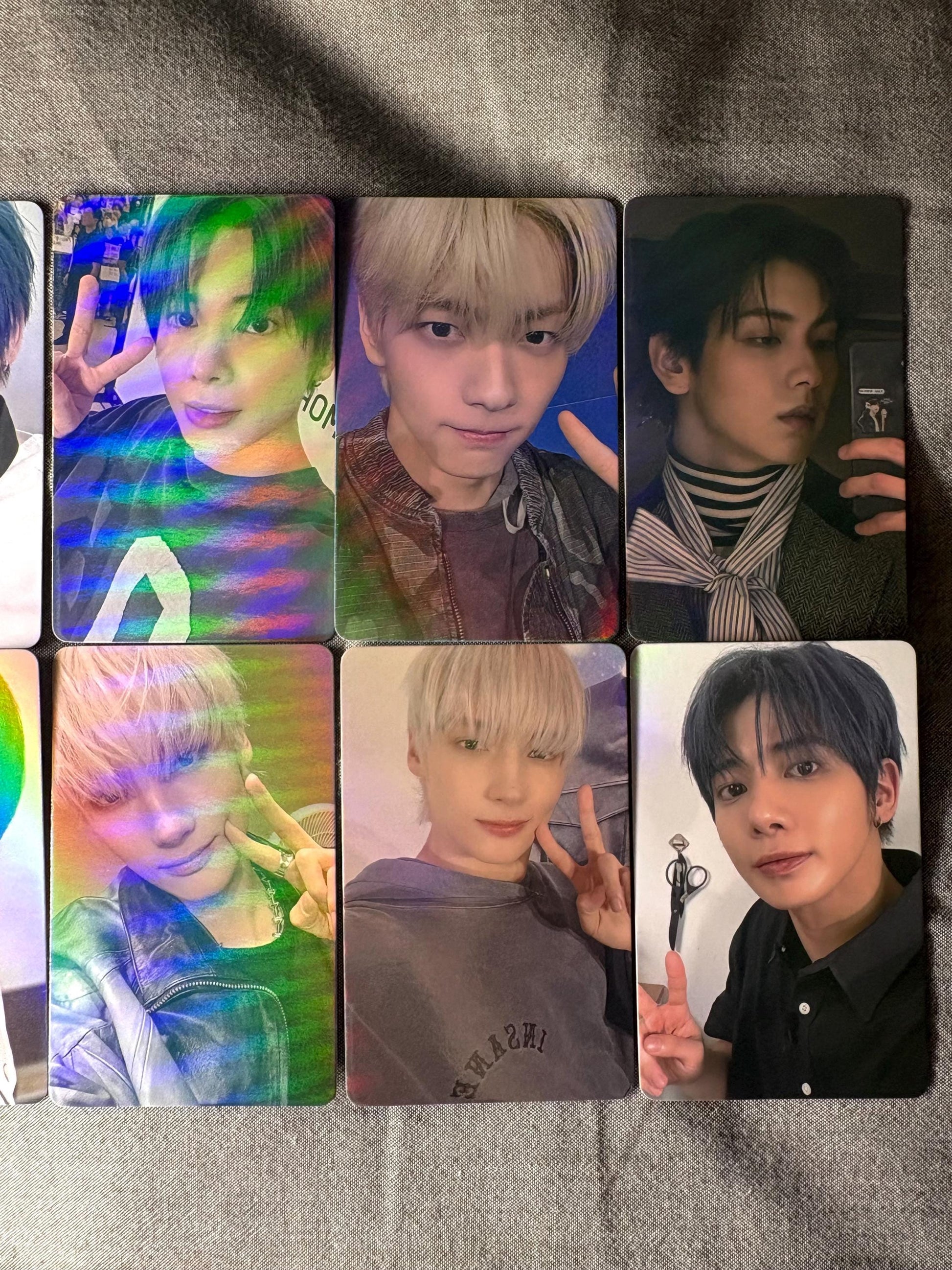 50pc/set Holographic Cards txt Yeonjun Soobin Beomgyu Taehyun HueningKai Kpop merch lomo card tommorrow x together