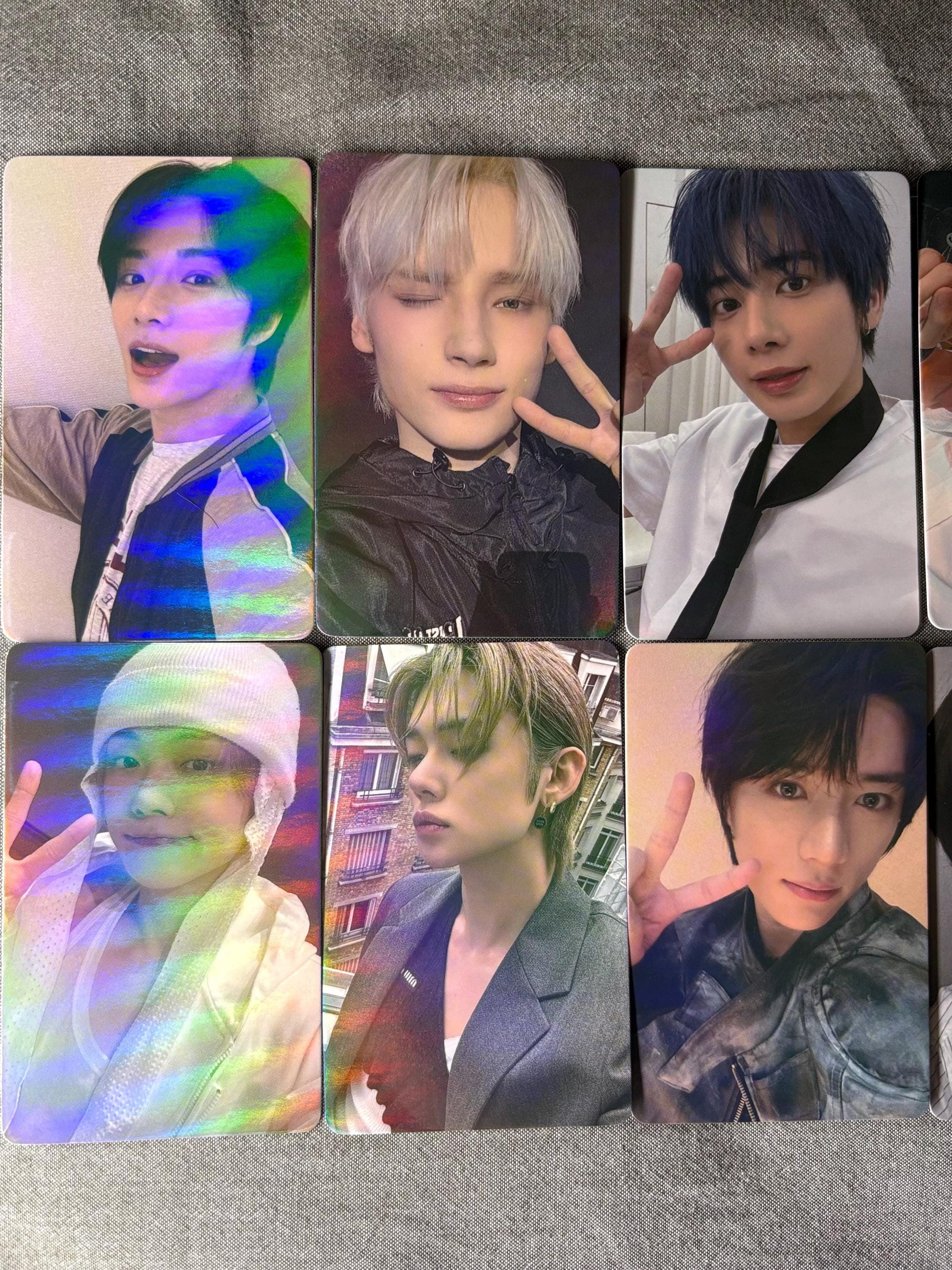 50pc/set Holographic Cards txt Yeonjun Soobin Beomgyu Taehyun HueningKai Kpop merch lomo card tommorrow x together